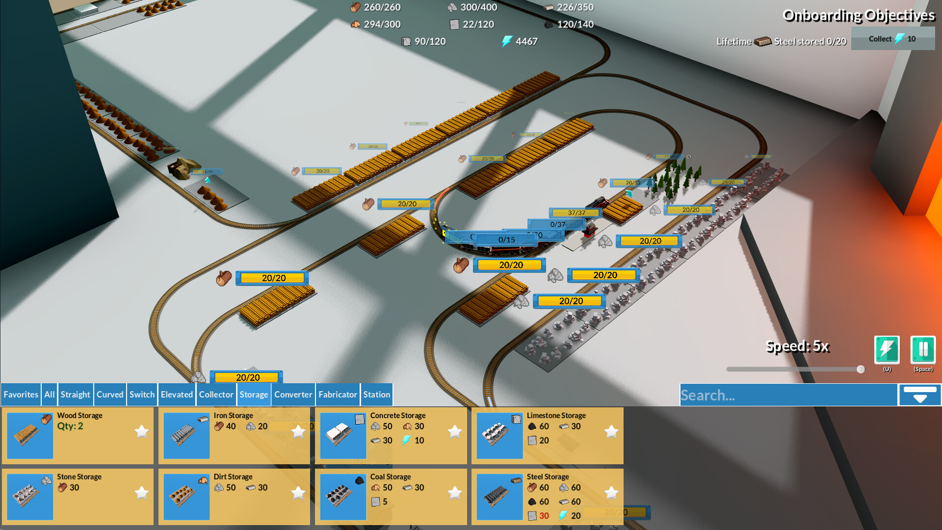 Lazy Train Game — environment preview
