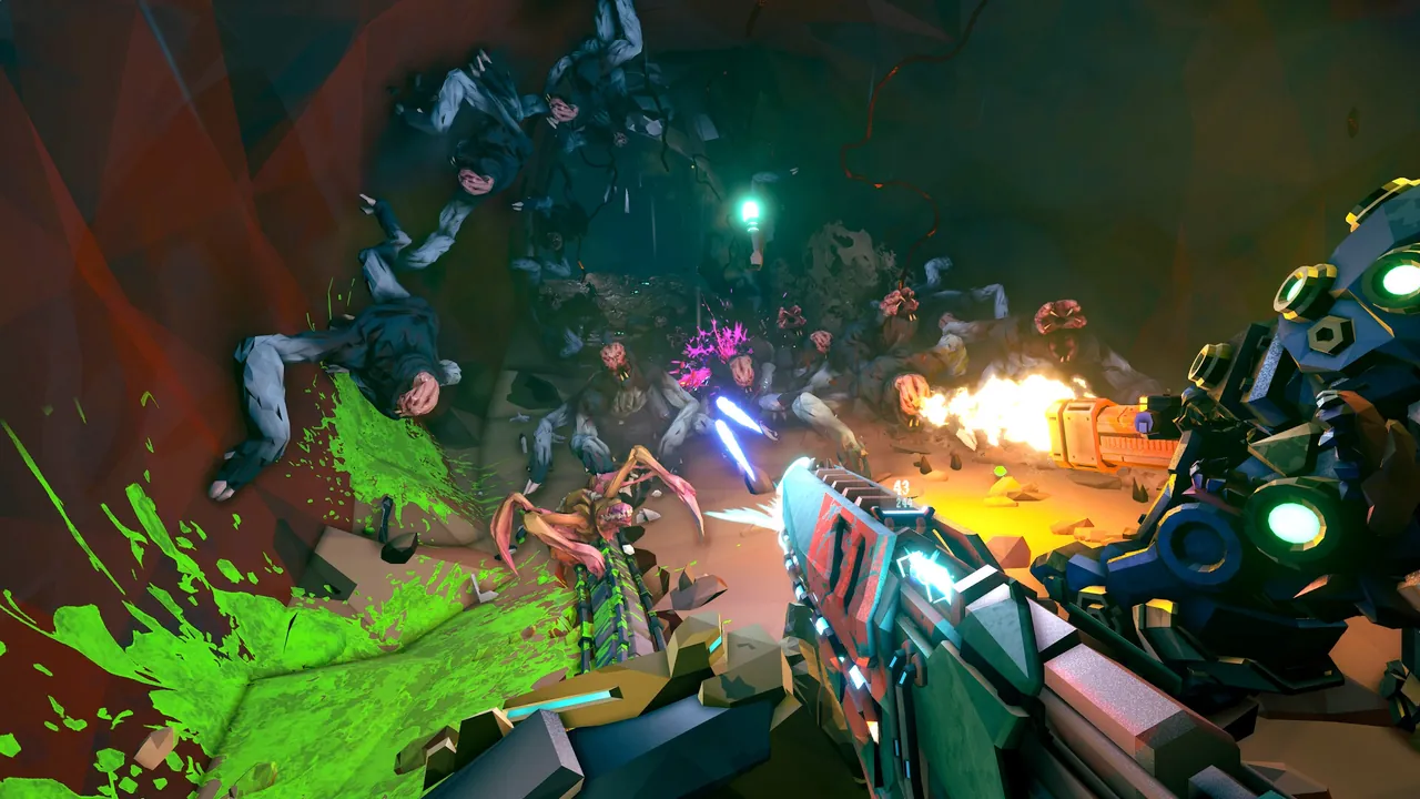 Deep Rock Galactic: Rogue Core — in-game combat moment