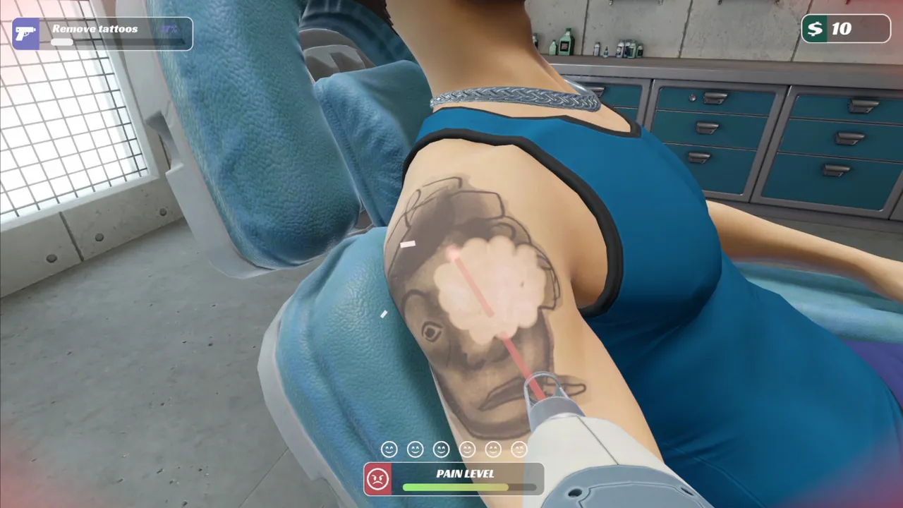 Tattoo Removal Simulator — environment preview