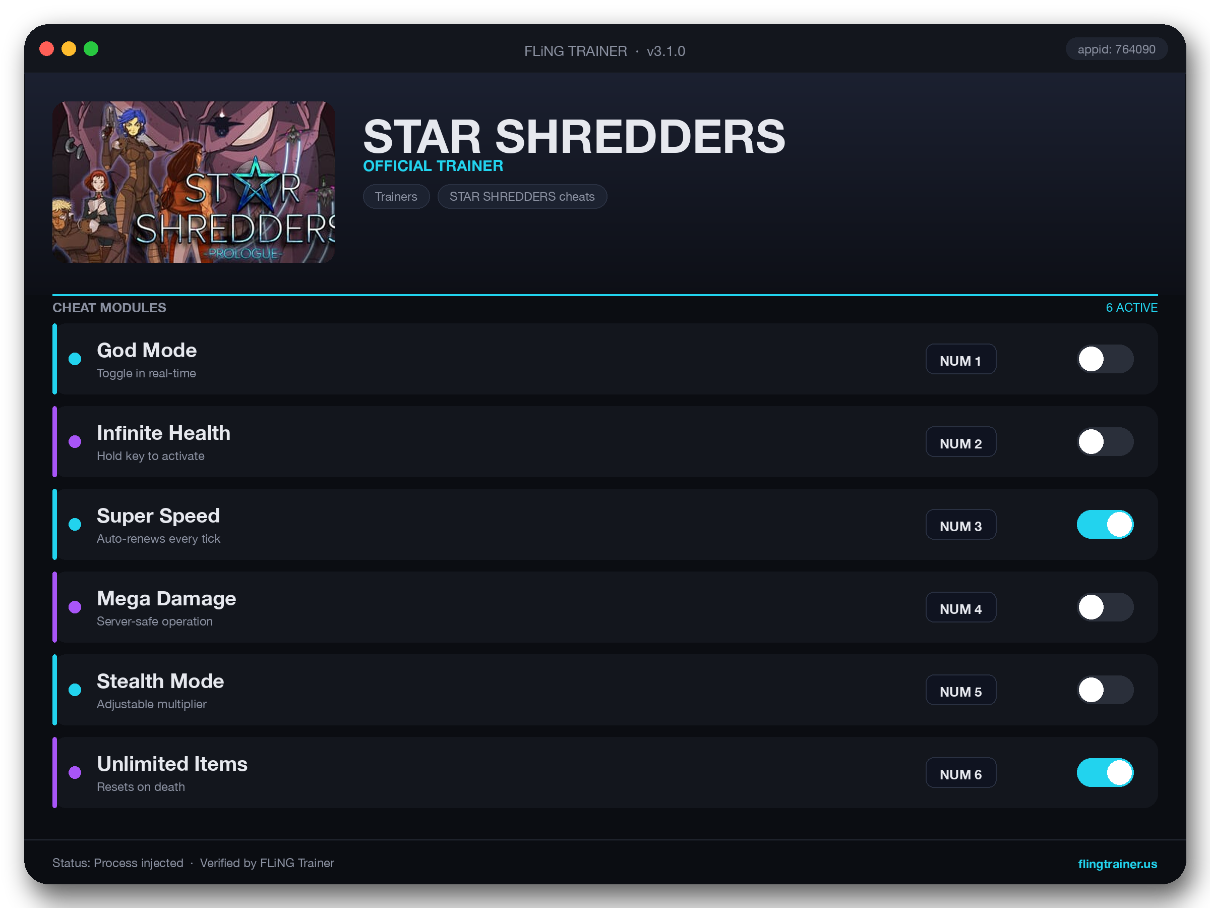 STAR SHREDDERS Trainer interface
