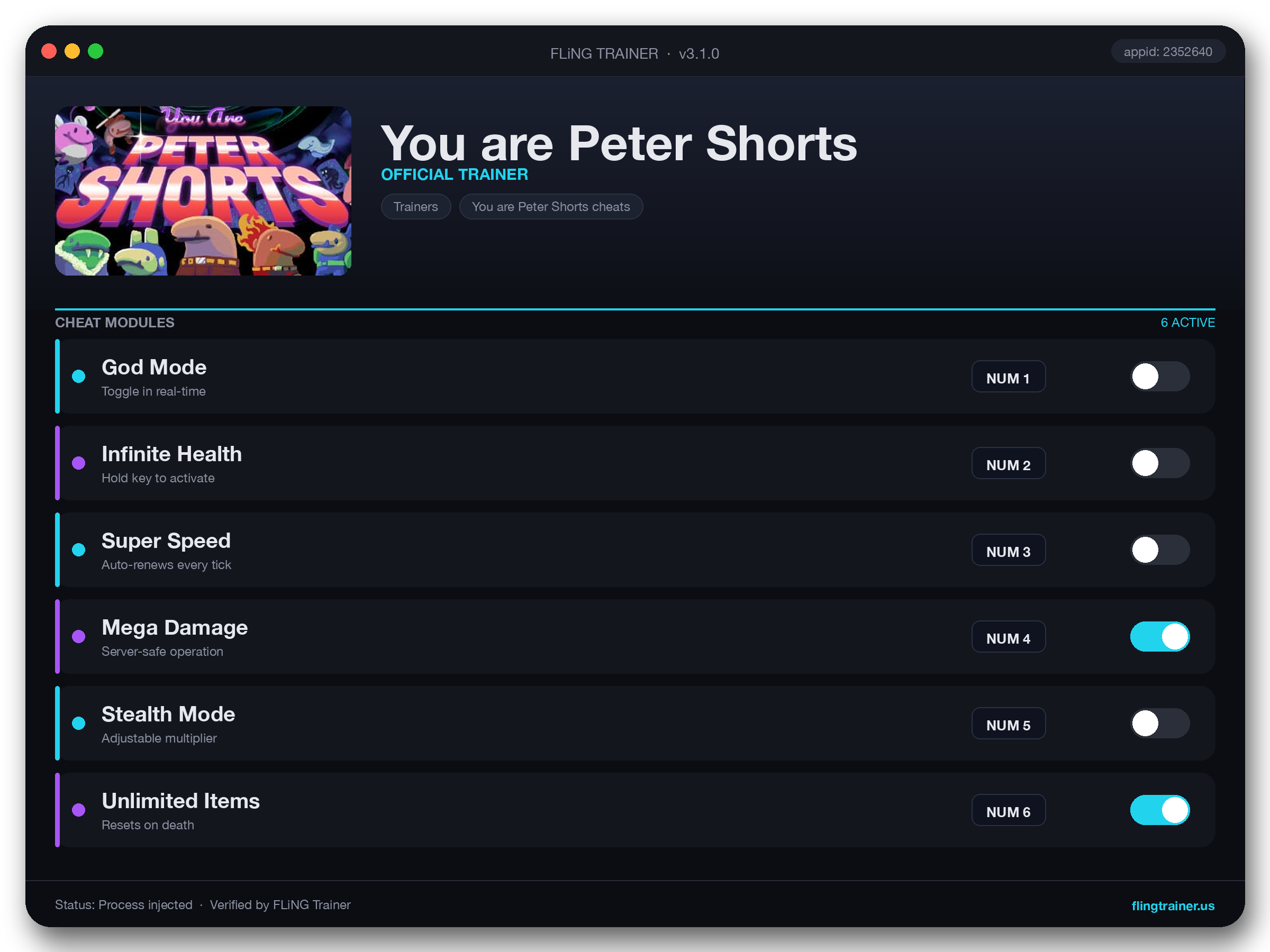 You are Peter Shorts Trainer interface