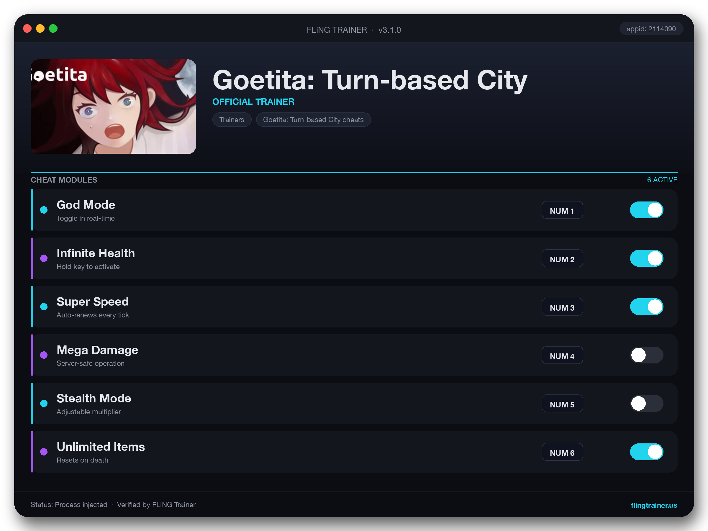 Goetita: Turn-based City Trainer interface