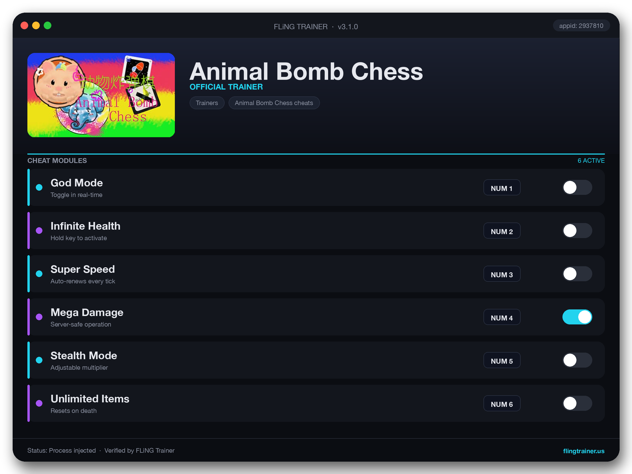 Animal Bomb Chess Trainer interface