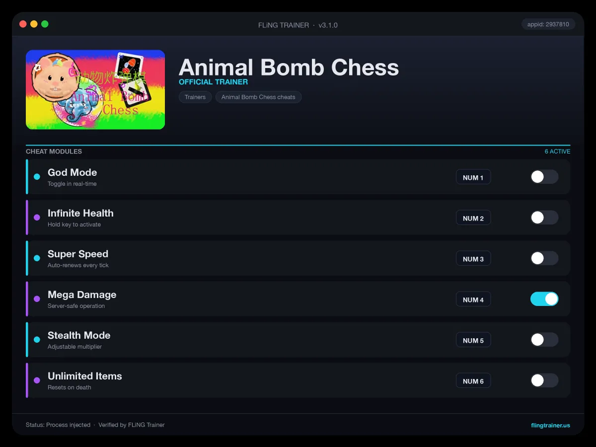 Animal Bomb Chess Trainer interface
