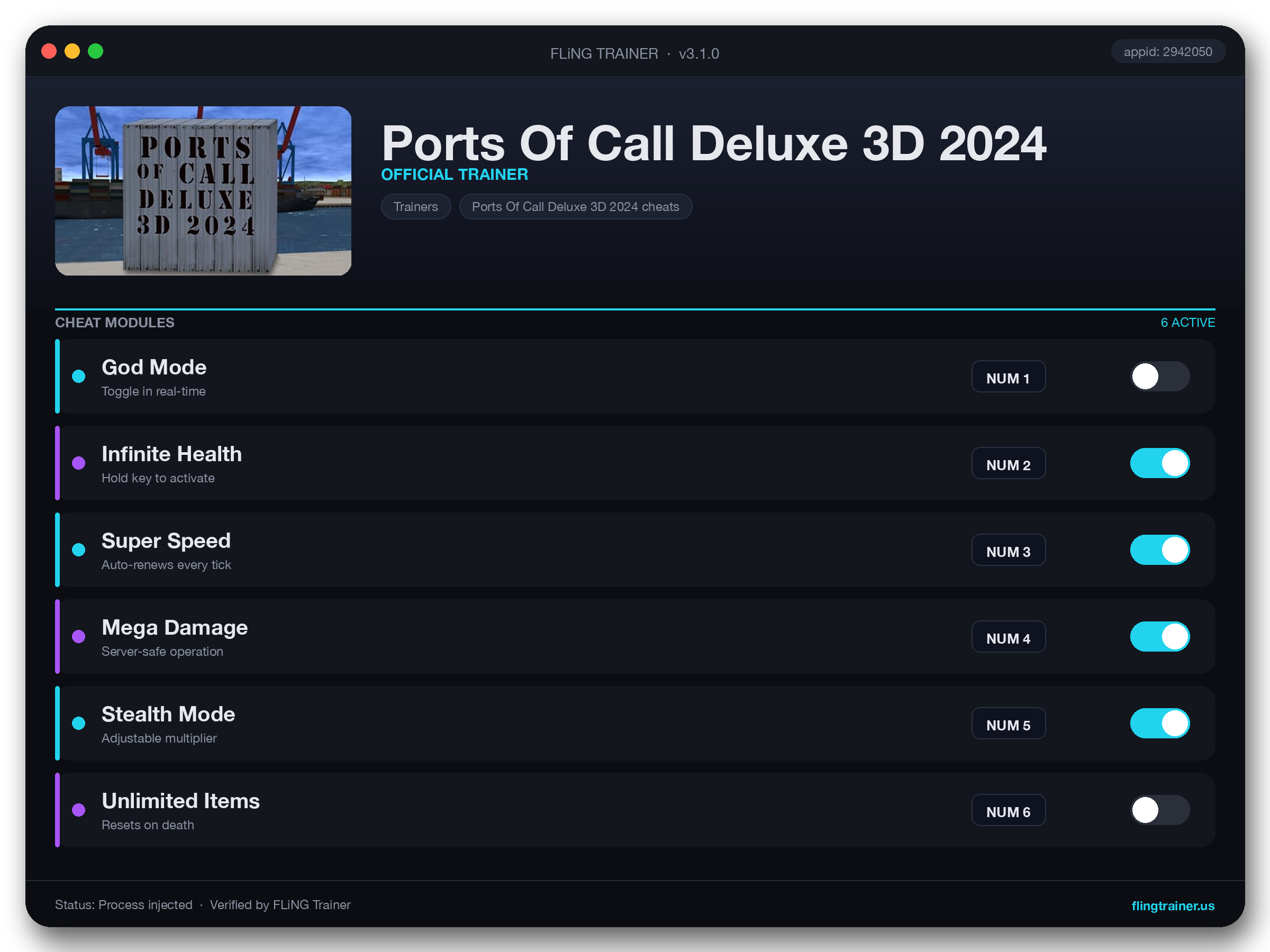 Ports Of Call Deluxe 3D 2024 Trainer interface