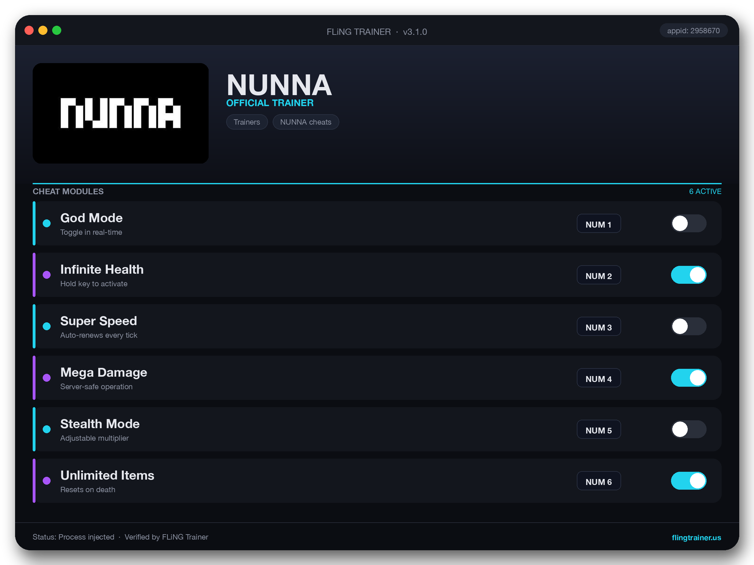 NUNNA Trainer interface