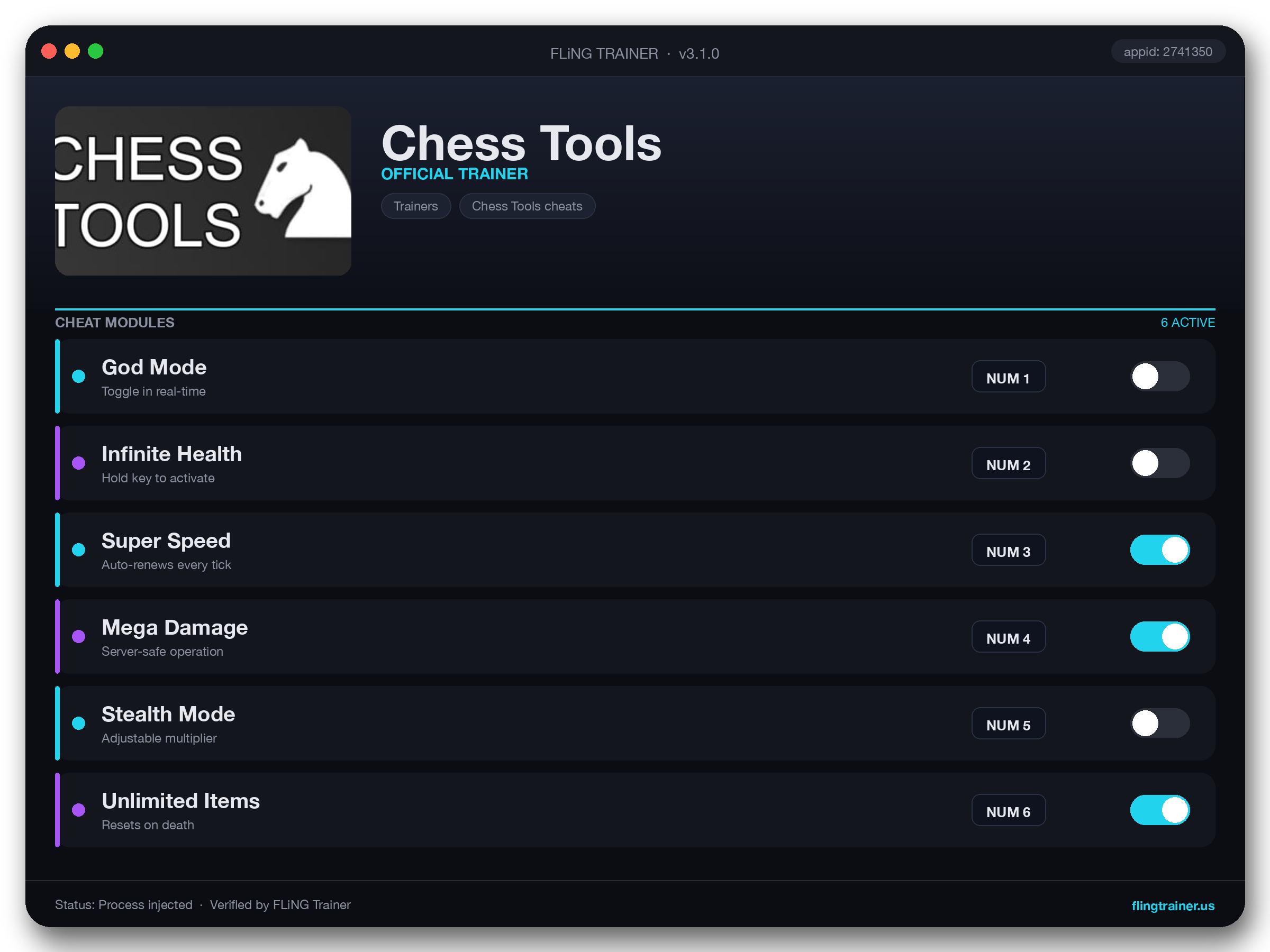 Chess Tools Trainer interface