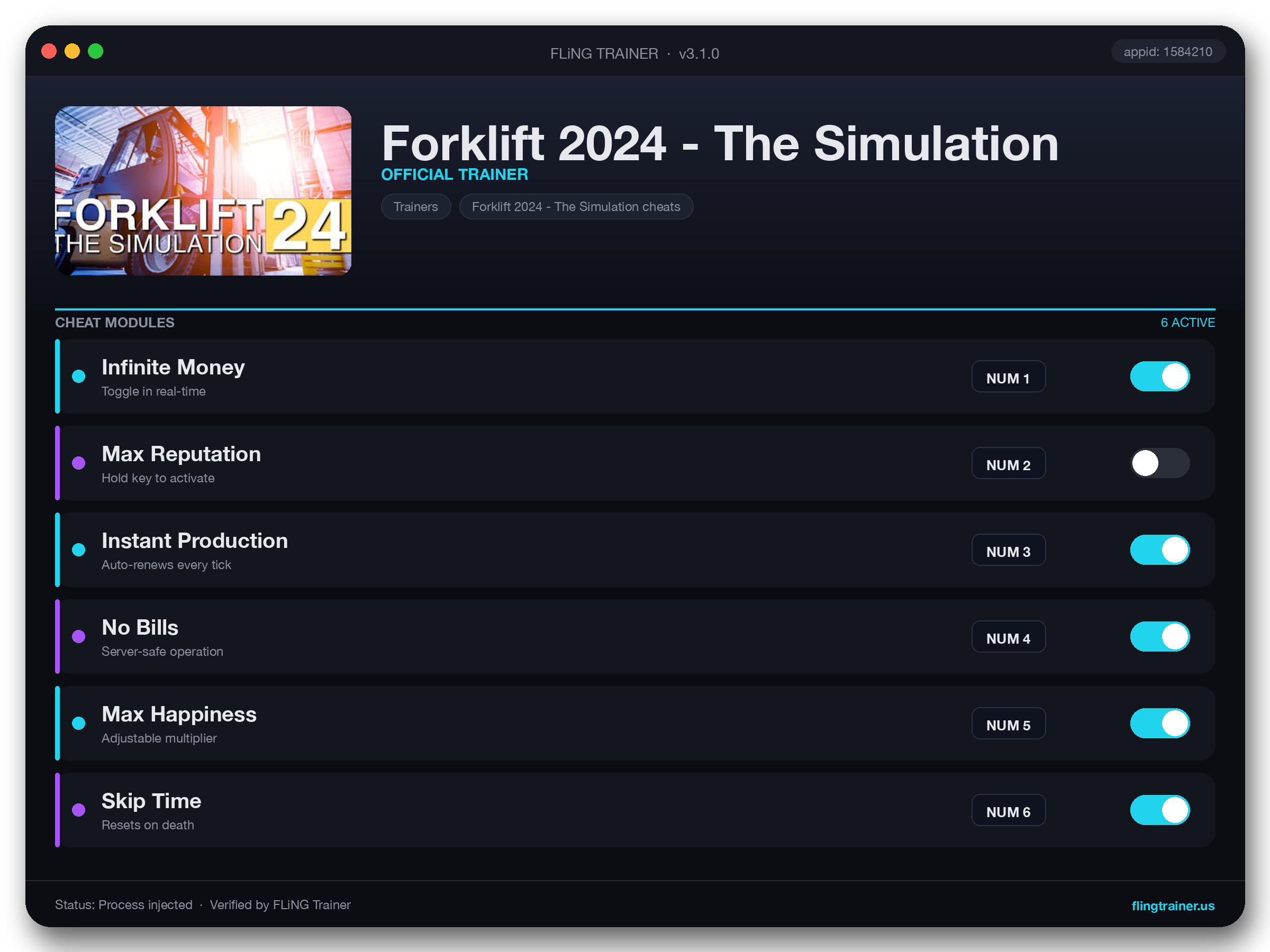 Forklift 2024 - The Simulation Trainer interface