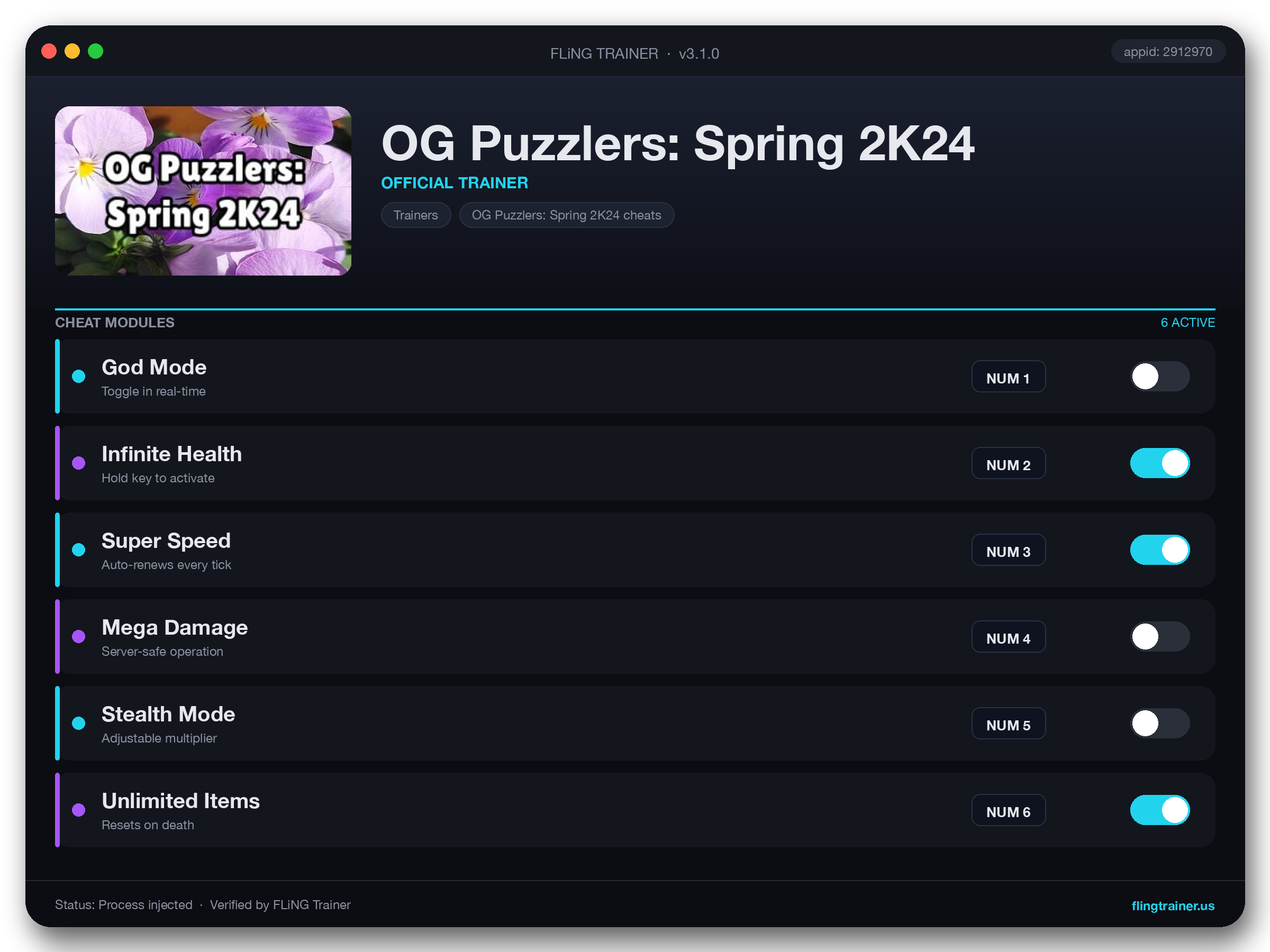 OG Puzzlers: Spring 2K24 Trainer interface