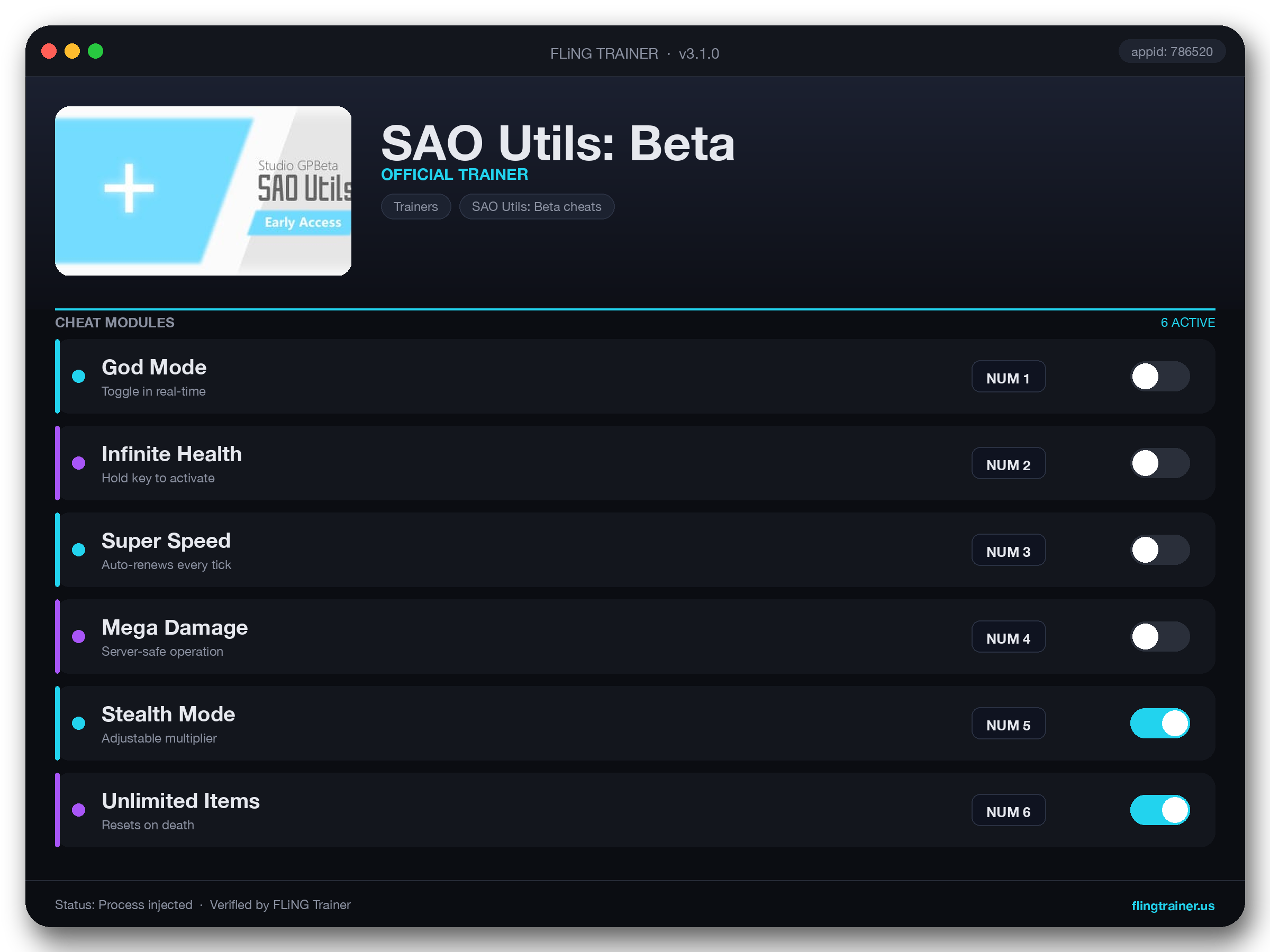 SAO Utils: Beta Trainer interface