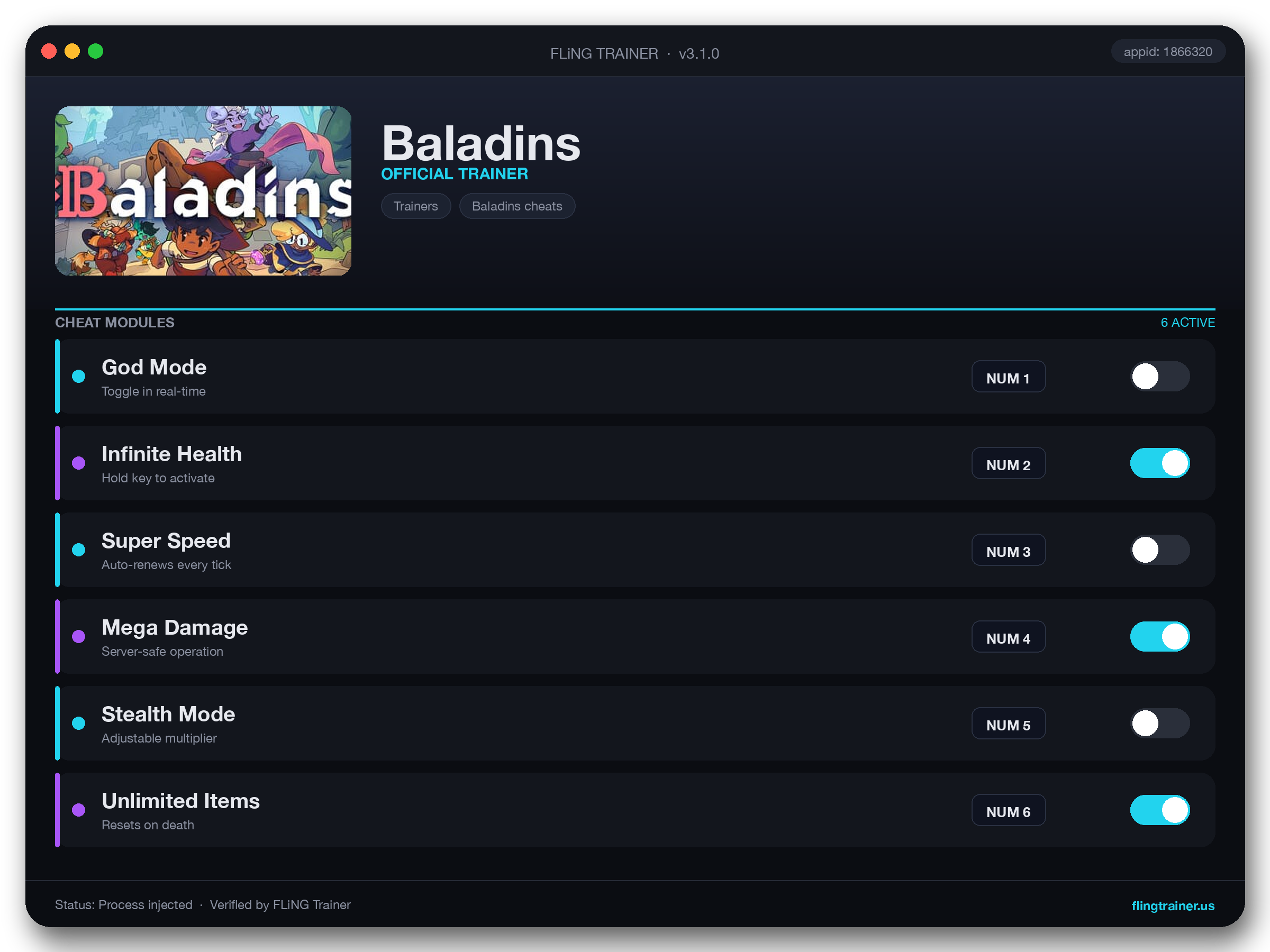 Baladins Trainer interface