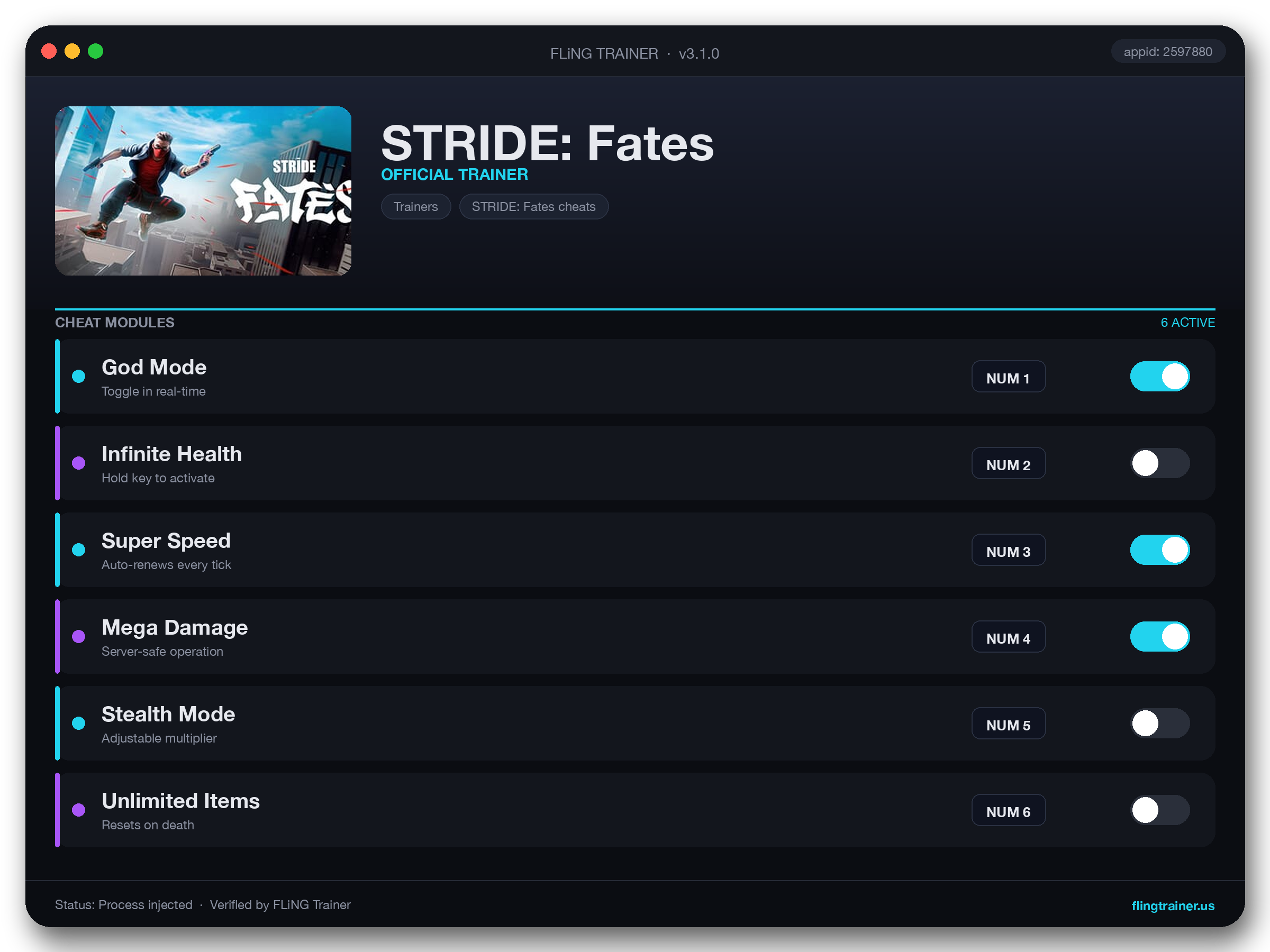 STRIDE: Fates Trainer interface
