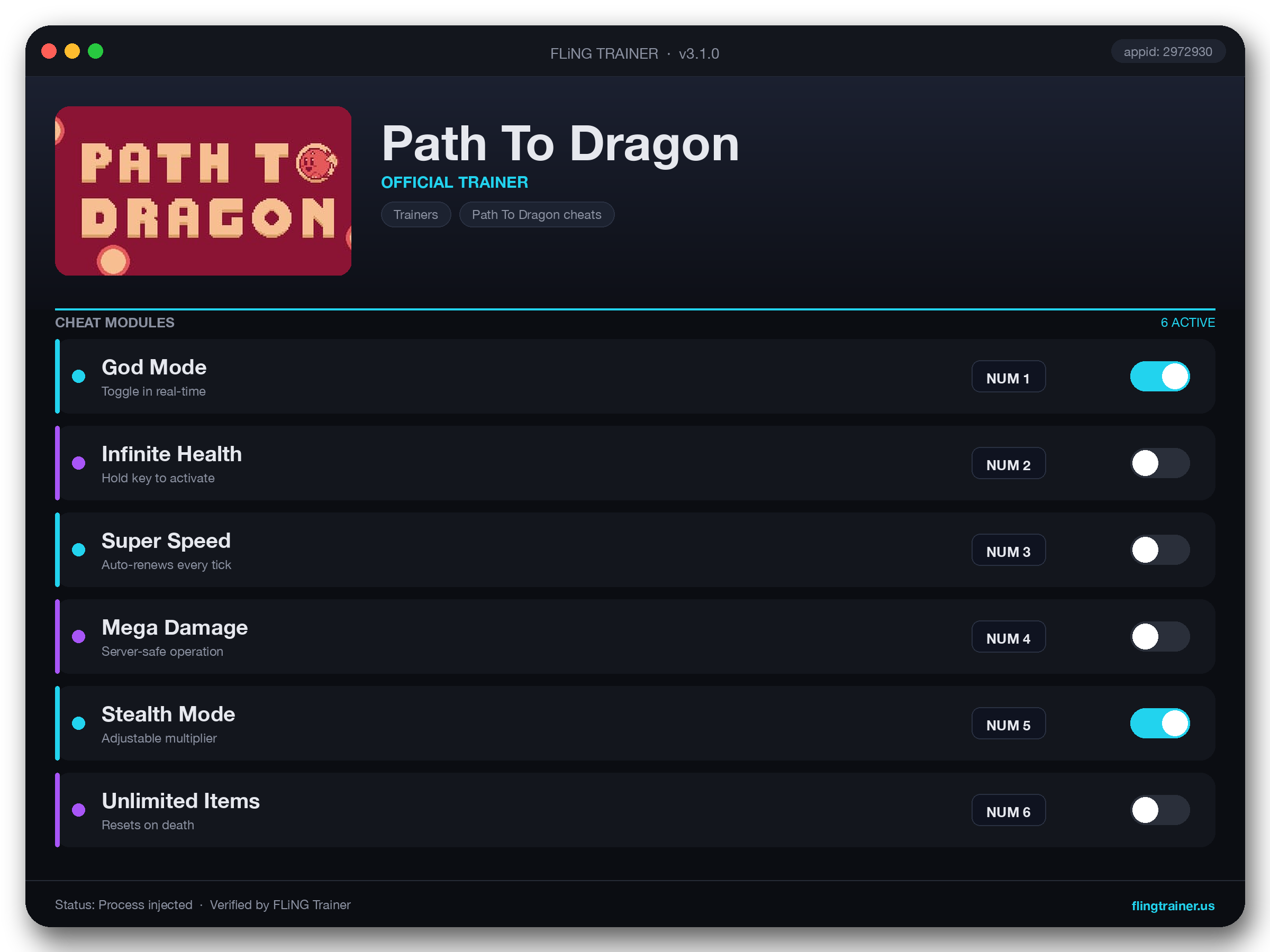 Path To Dragon Trainer interface