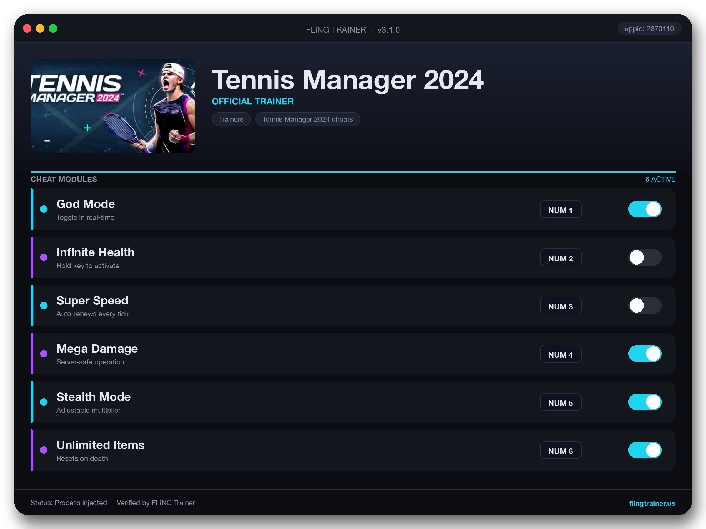 Tennis Manager 2024 Trainer interface