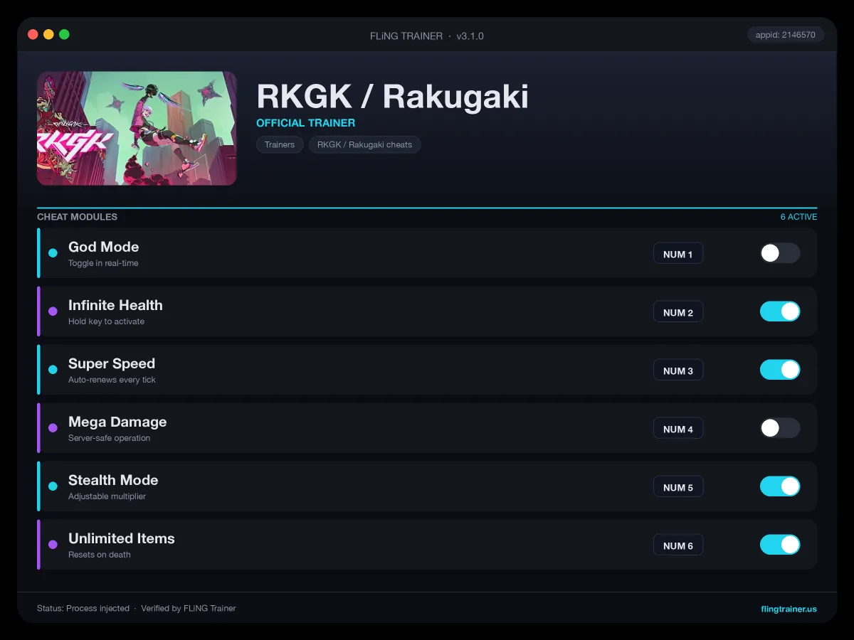 RKGK / Rakugaki Trainer interface