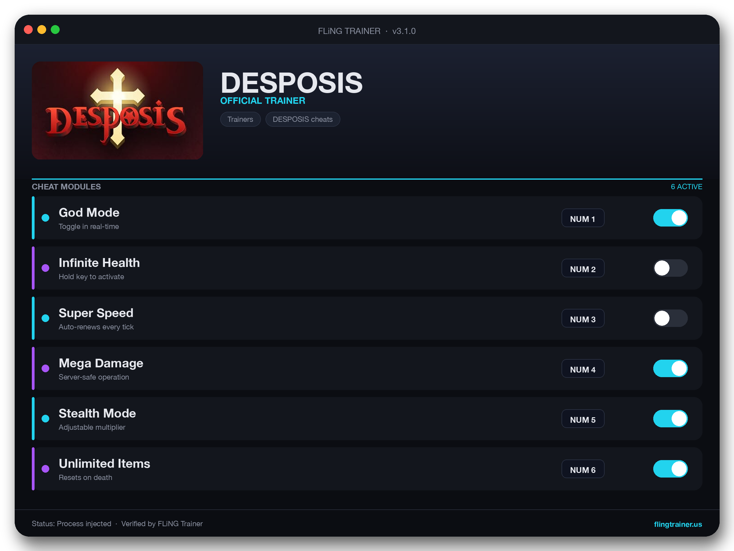 DESPOSIS Trainer interface
