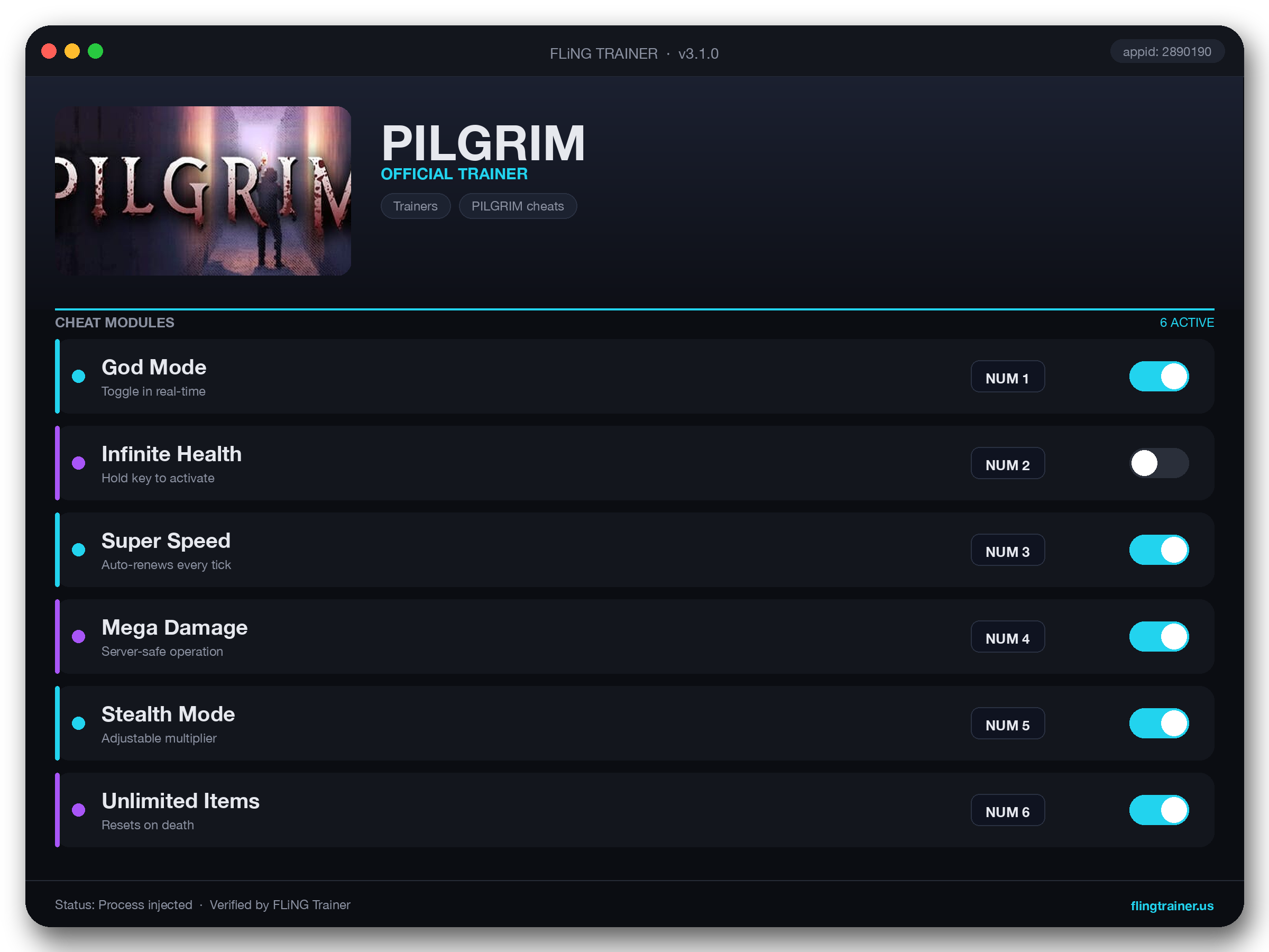 PILGRIM Trainer interface