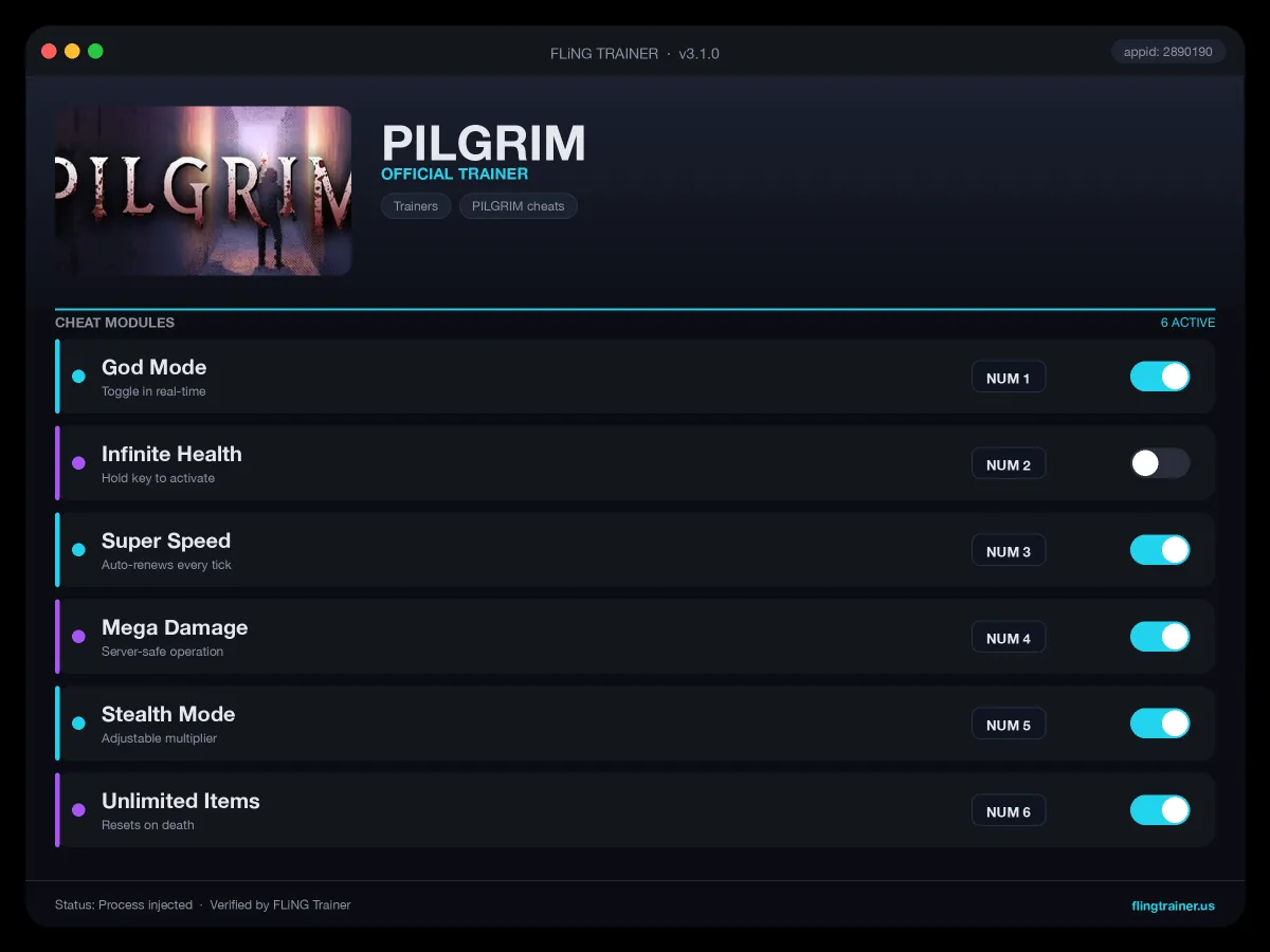 PILGRIM Trainer interface