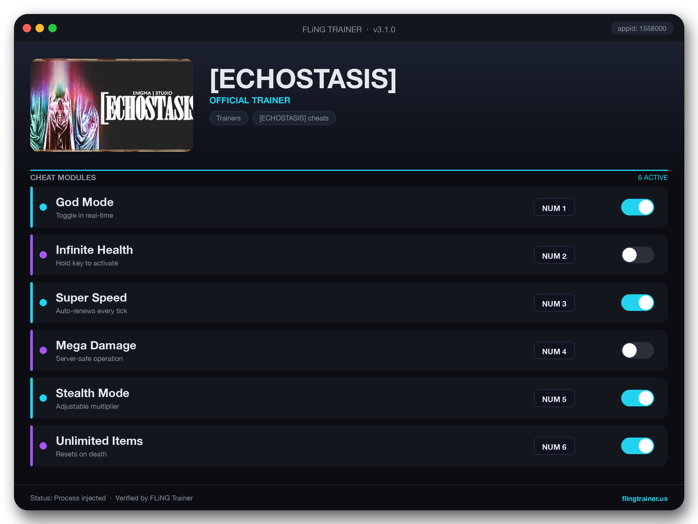 [ECHOSTASIS] Trainer interface