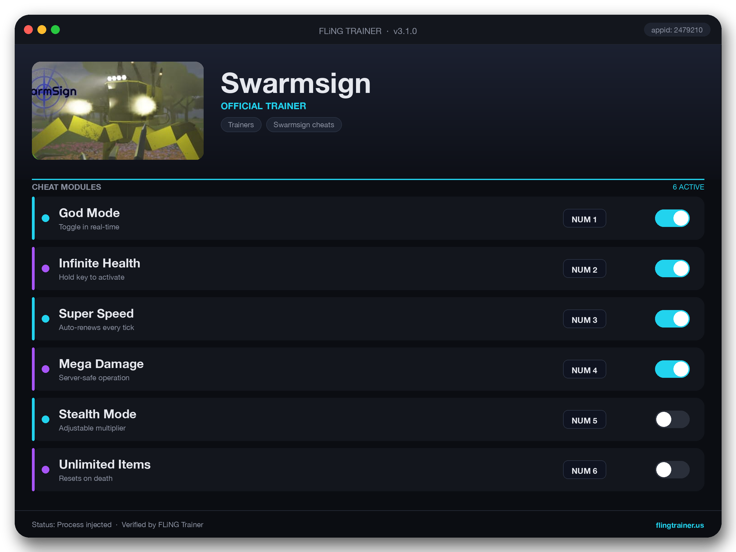 Swarmsign Trainer interface