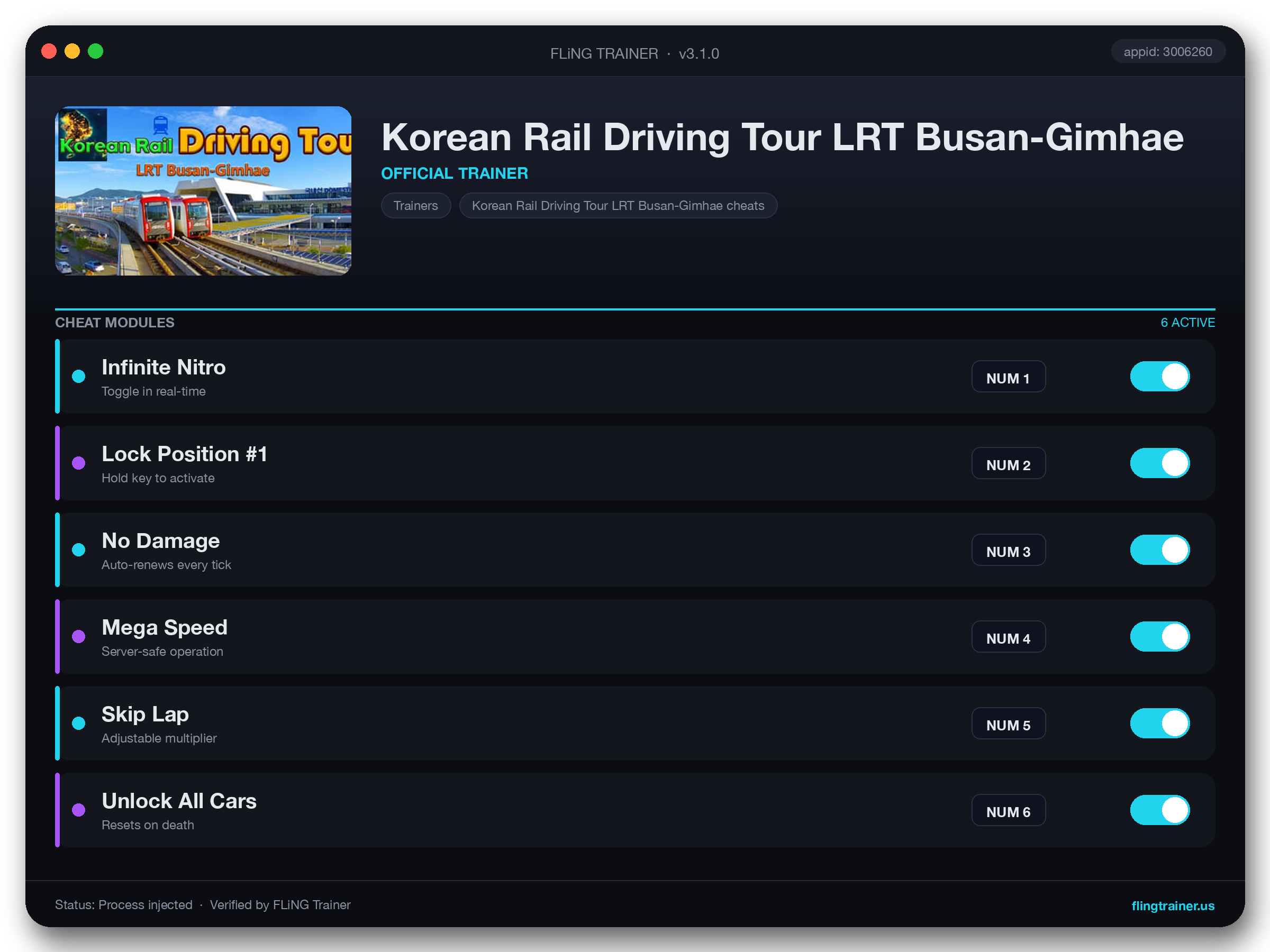 Korean Rail Driving Tour LRT Busan-Gimhae Trainer interface