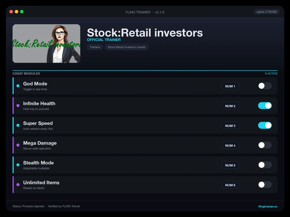 Stock:Retail investors Trainer interface