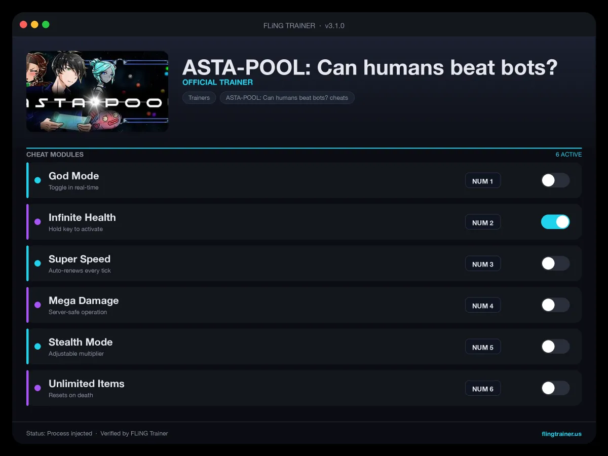 ASTA-POOL: Can humans beat bots? Trainer interface