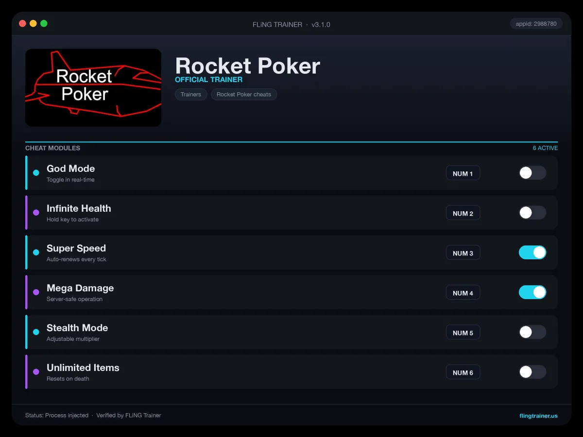 Rocket Poker Trainer interface