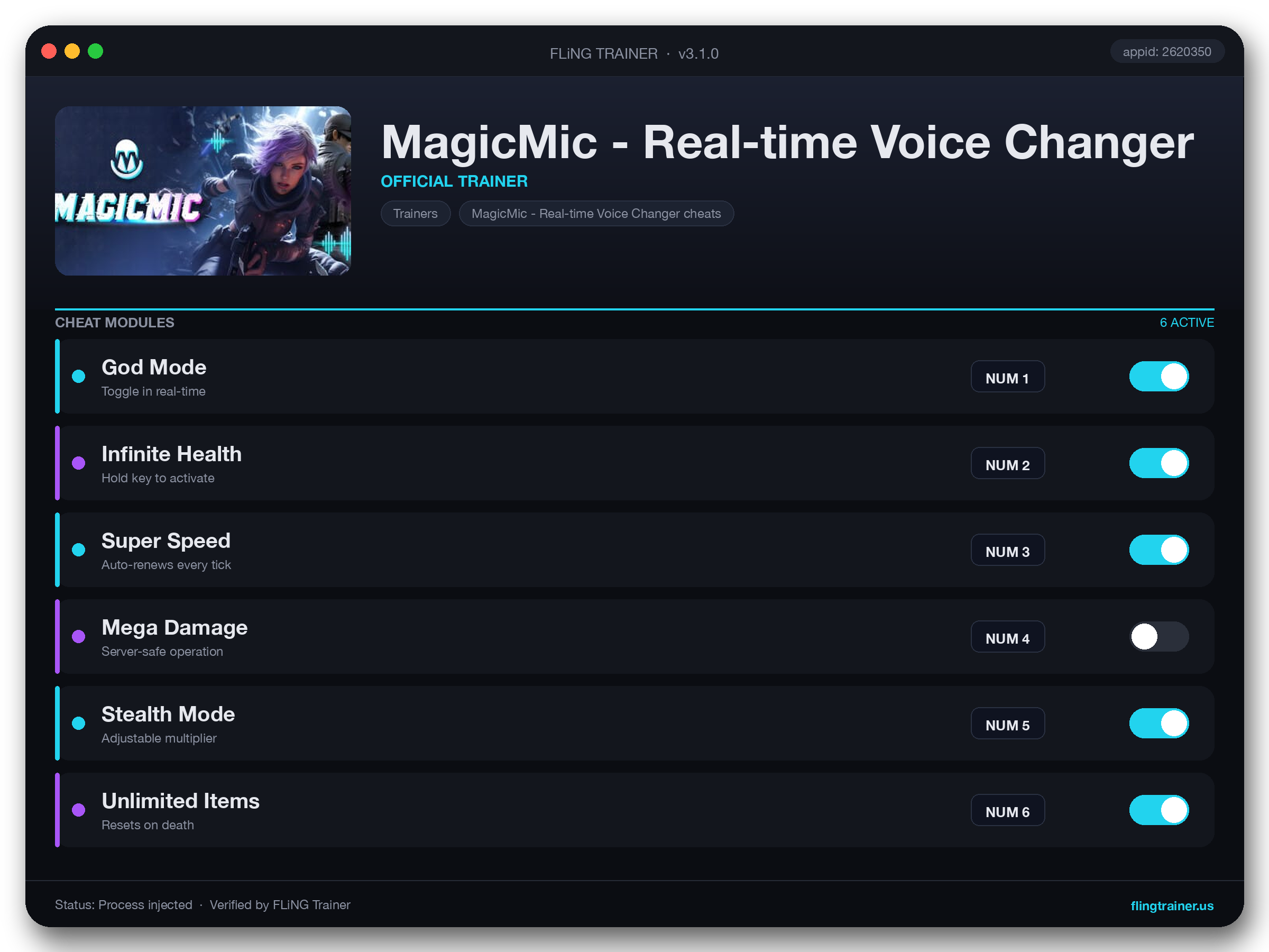 MagicMic - Real-time Voice Changer Trainer interface