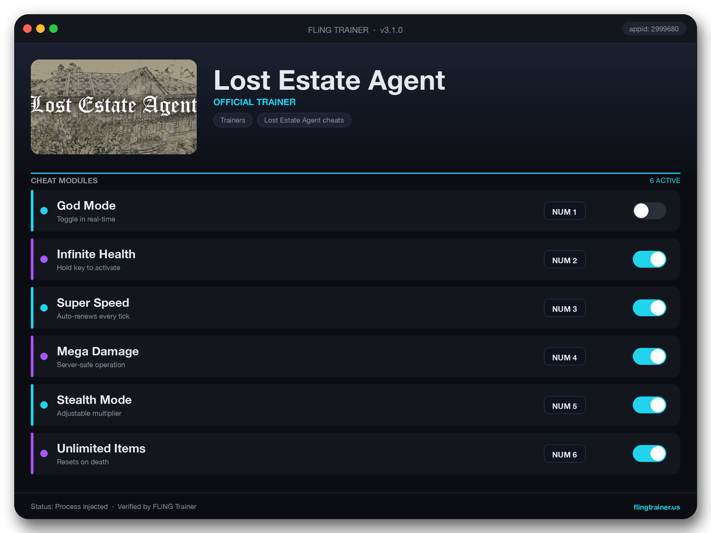 Lost Estate Agent Trainer interface