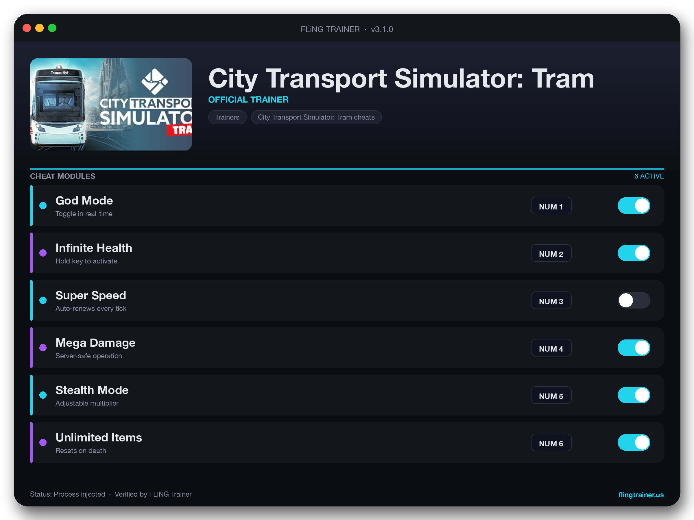 City Transport Simulator: Tram Trainer interface