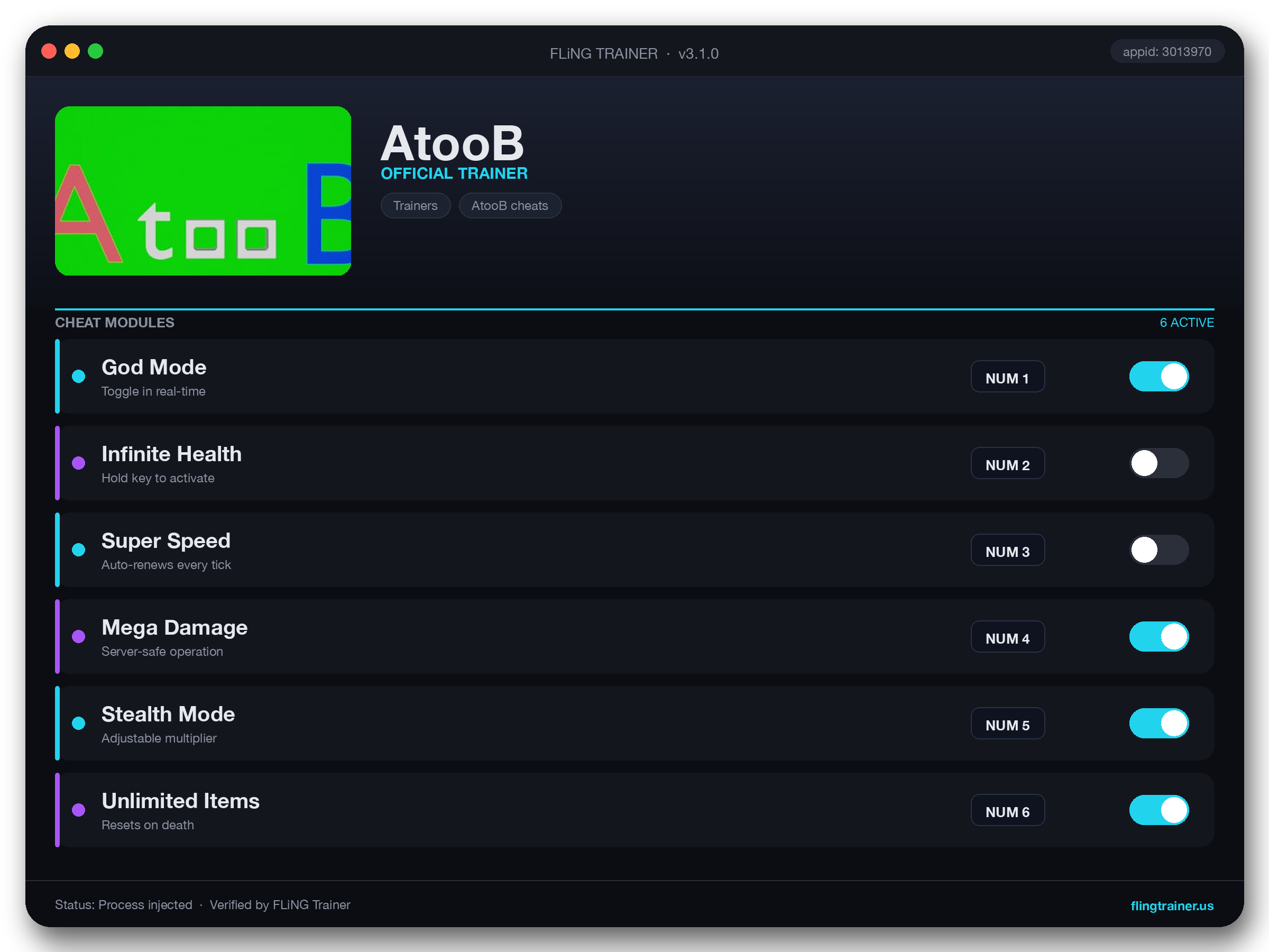 AtooB Trainer interface