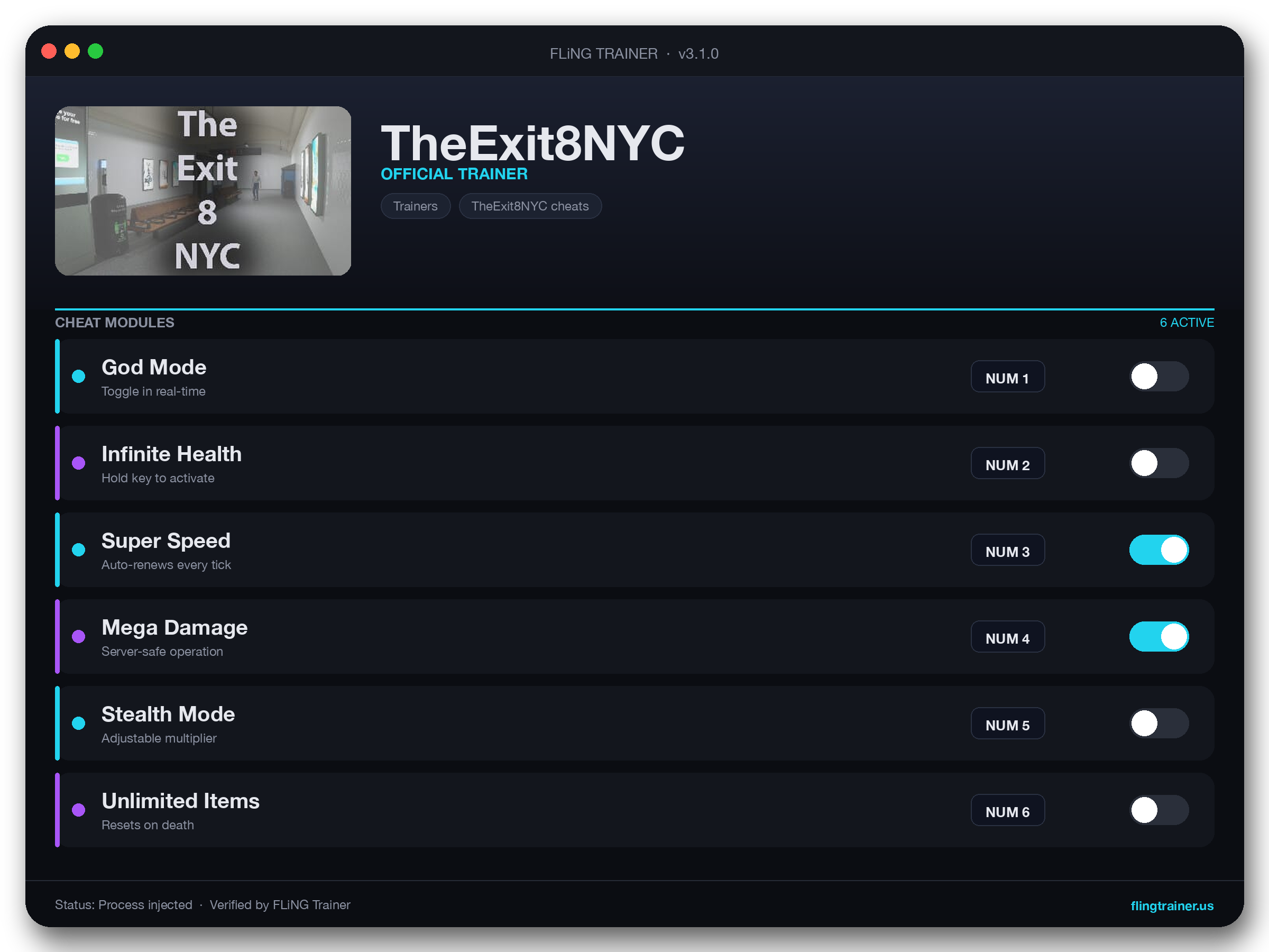 TheExit8NYC Trainer interface
