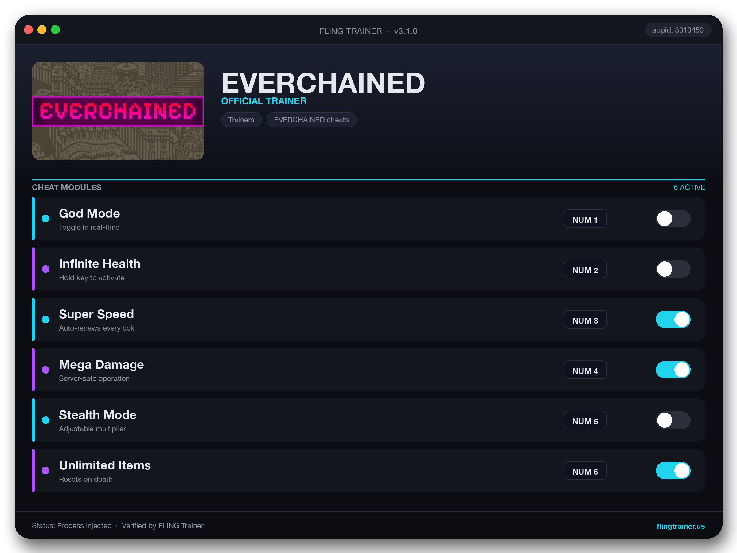 EVERCHAINED Trainer interface
