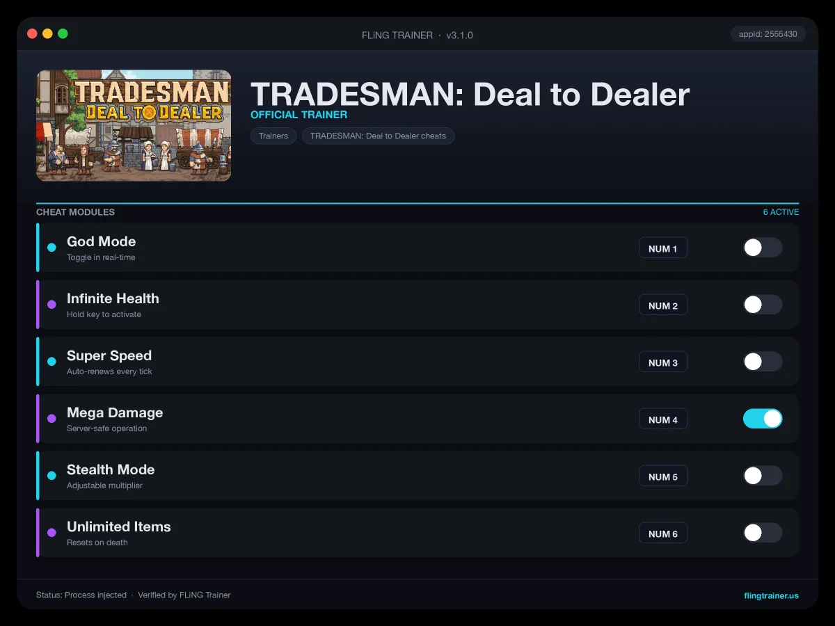 TRADESMAN: Deal to Dealer Trainer interface
