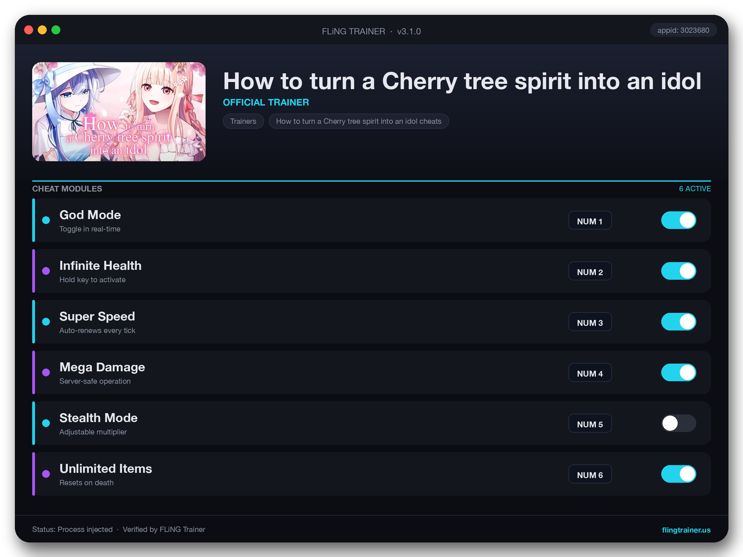 How to turn a Cherry tree spirit into an idol Trainer interface