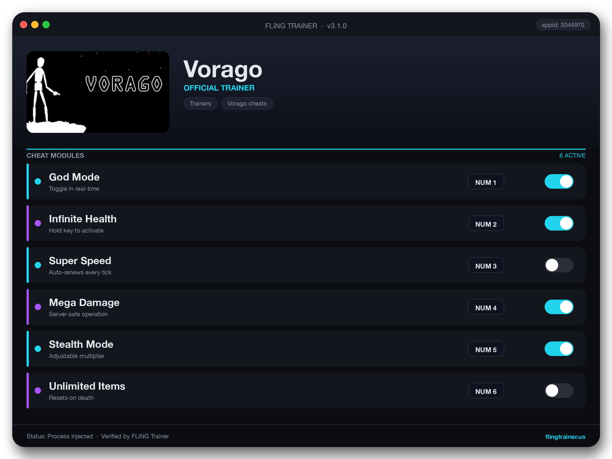 Vorago Trainer interface
