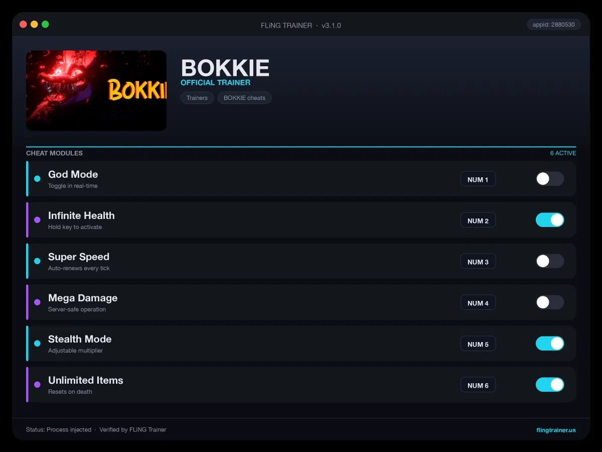 BOKKIE Trainer interface