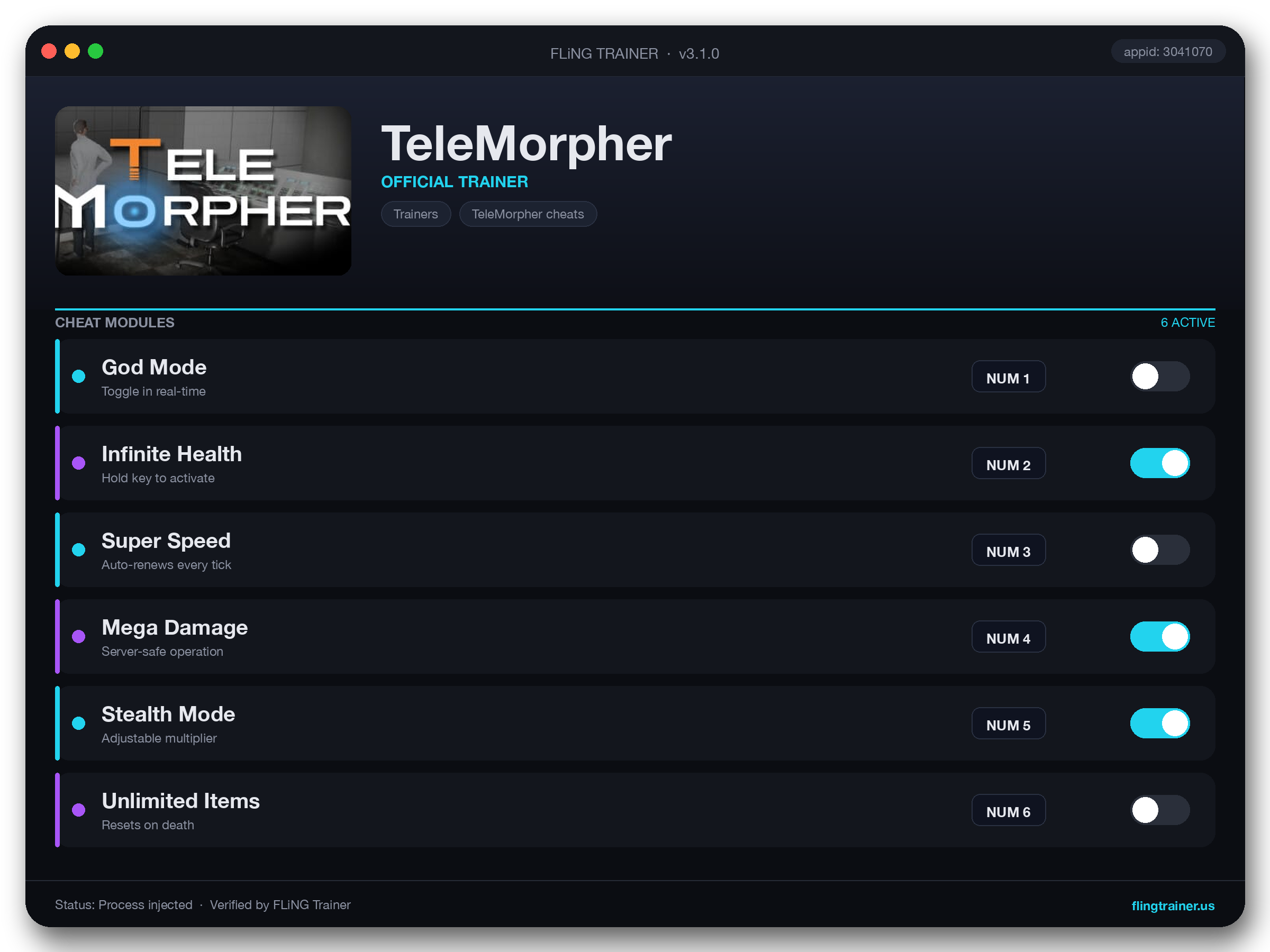 TeleMorpher Trainer interface
