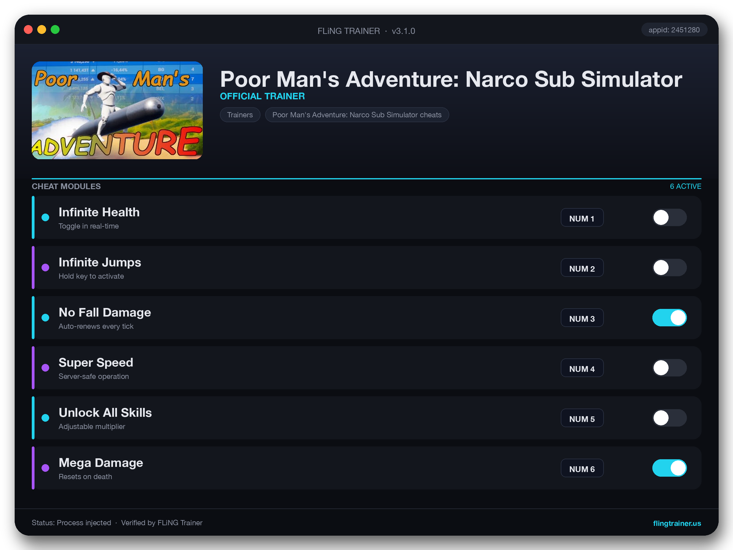 Poor Man's Adventure: Narco Sub Simulator Trainer interface