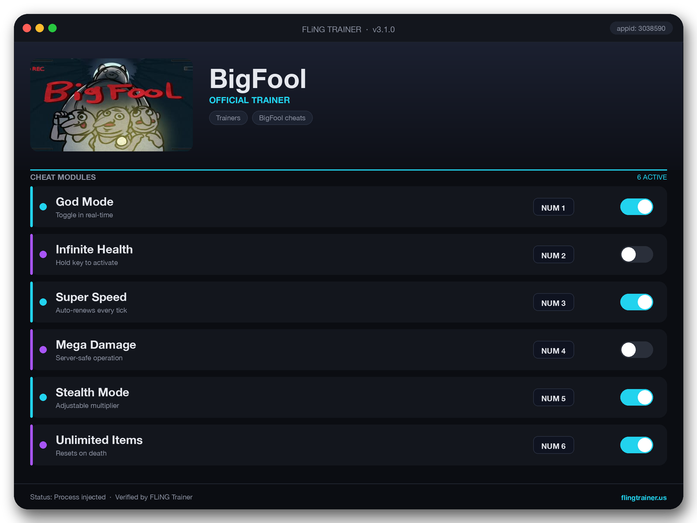BigFool Trainer interface