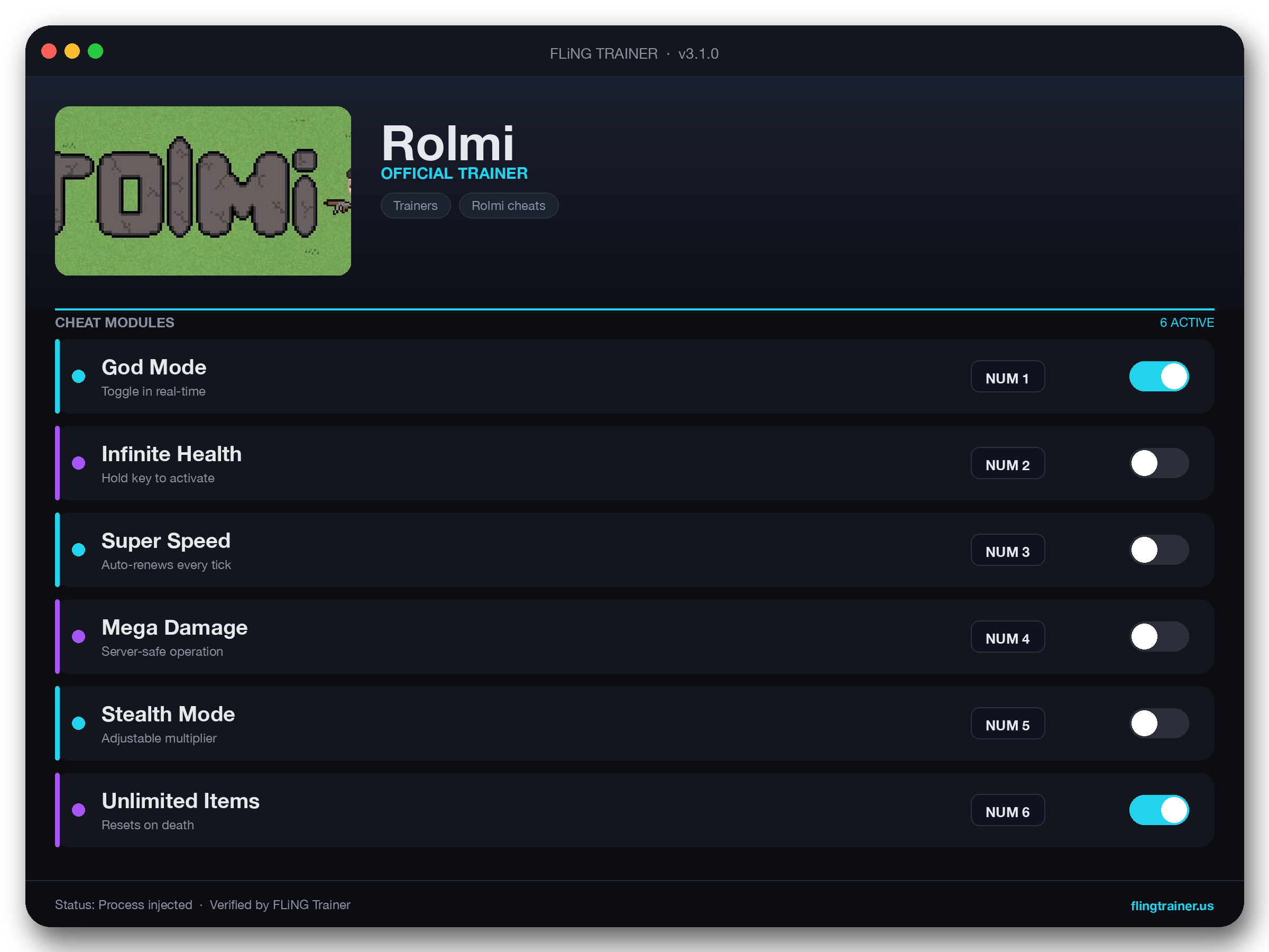 Rolmi Trainer interface