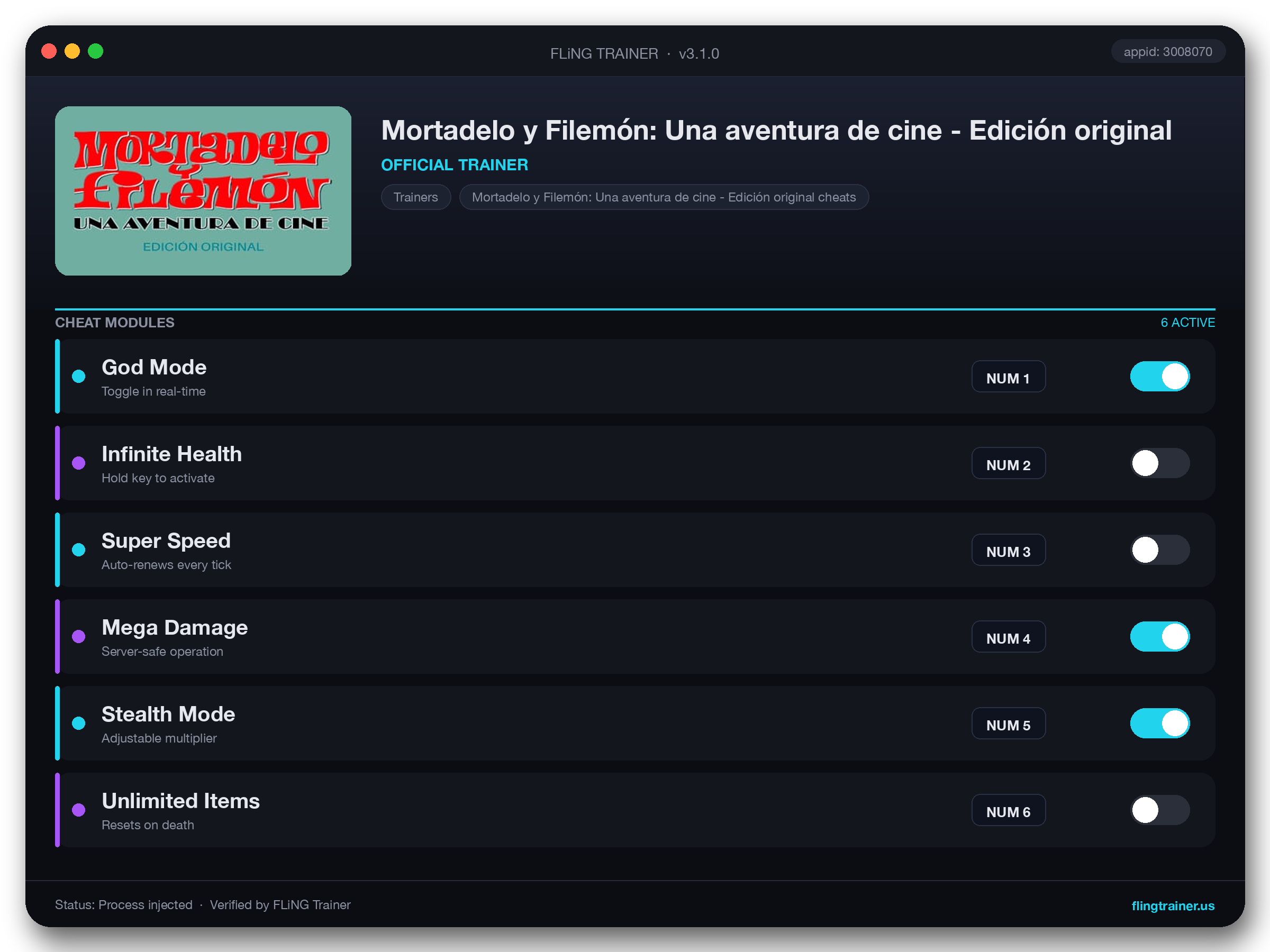 Mortadelo y Filemón: Una aventura de cine - Edición original Trainer interface