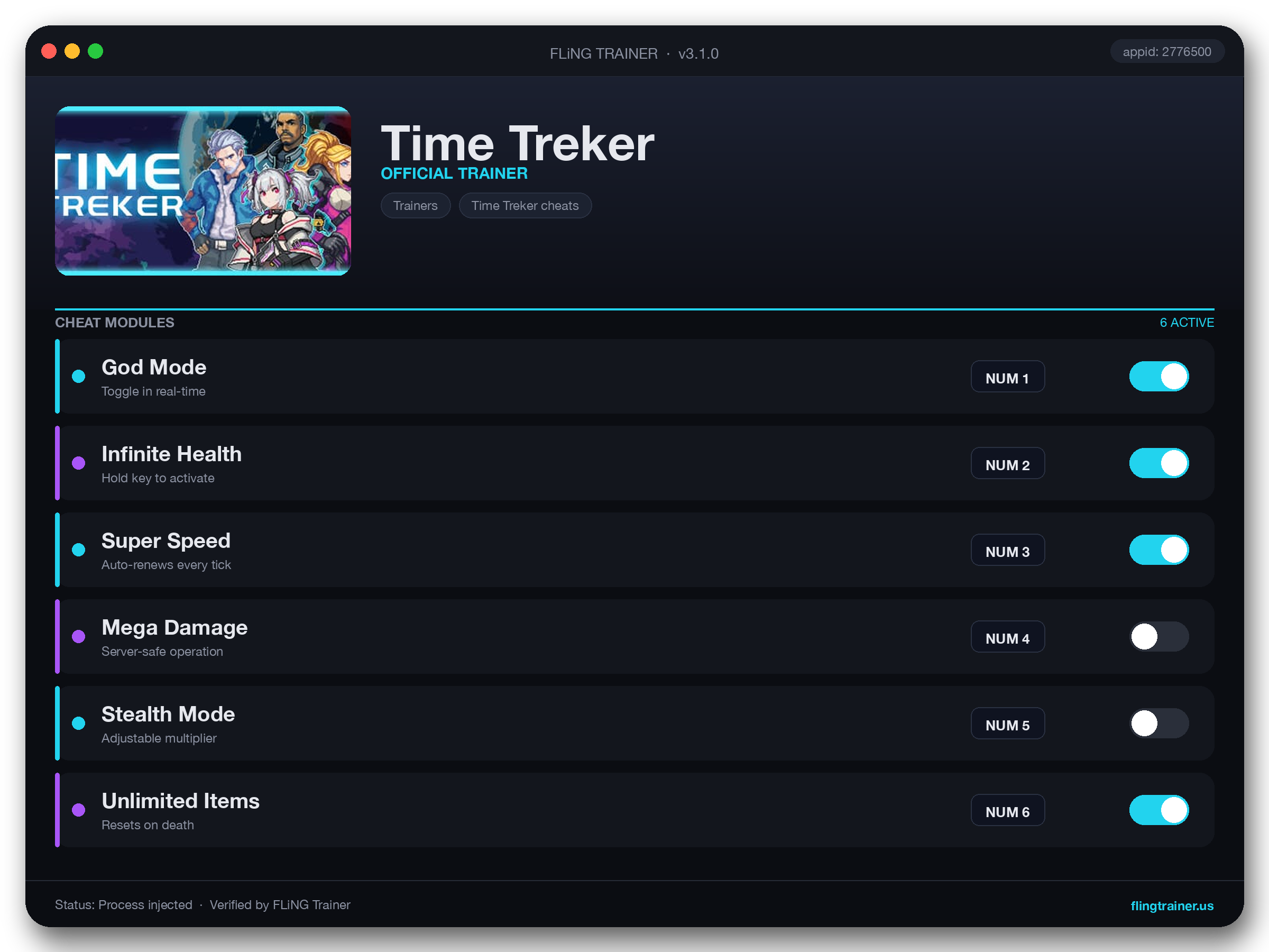 Time Treker Trainer interface