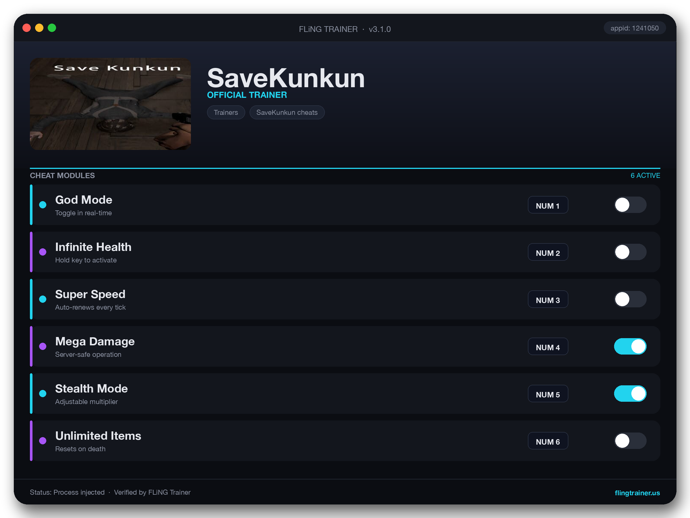 SaveKunkun Trainer interface