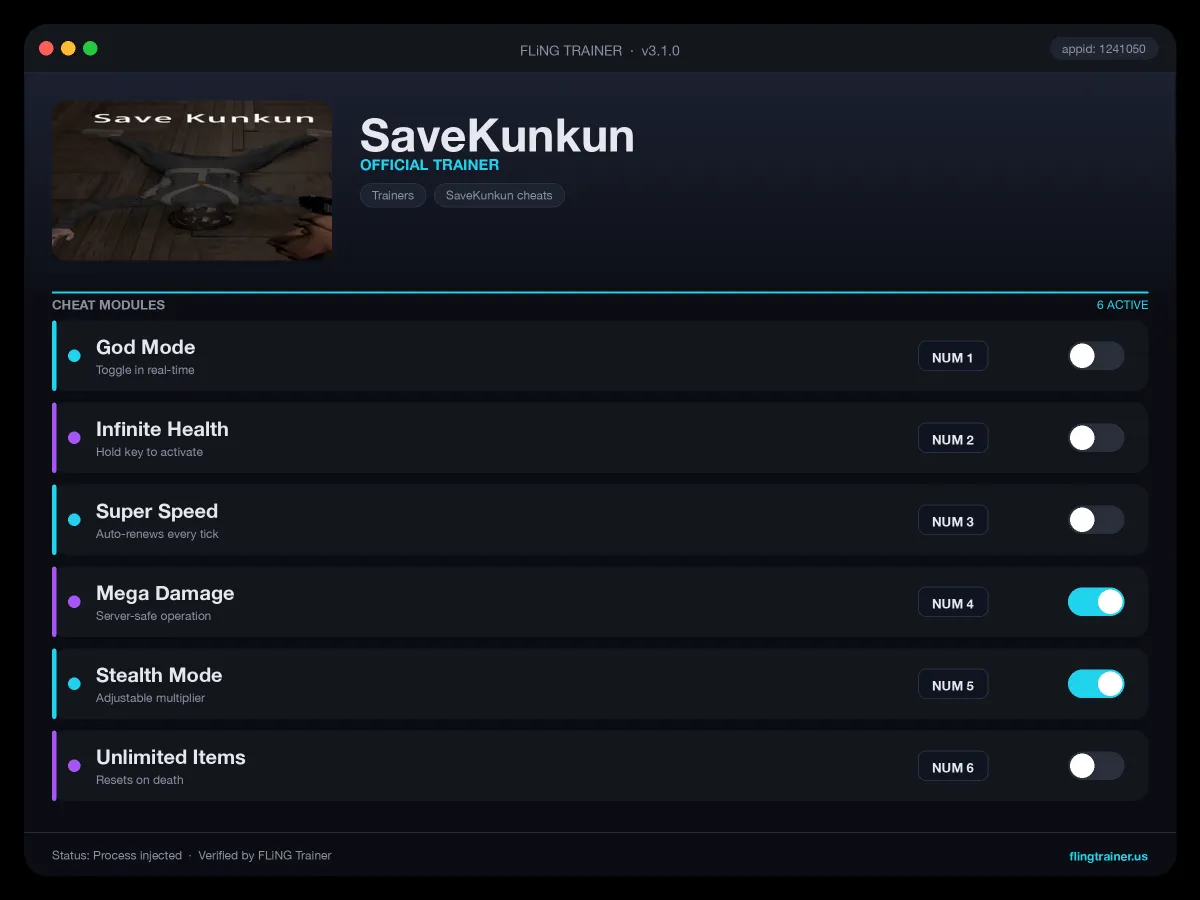 SaveKunkun Trainer interface