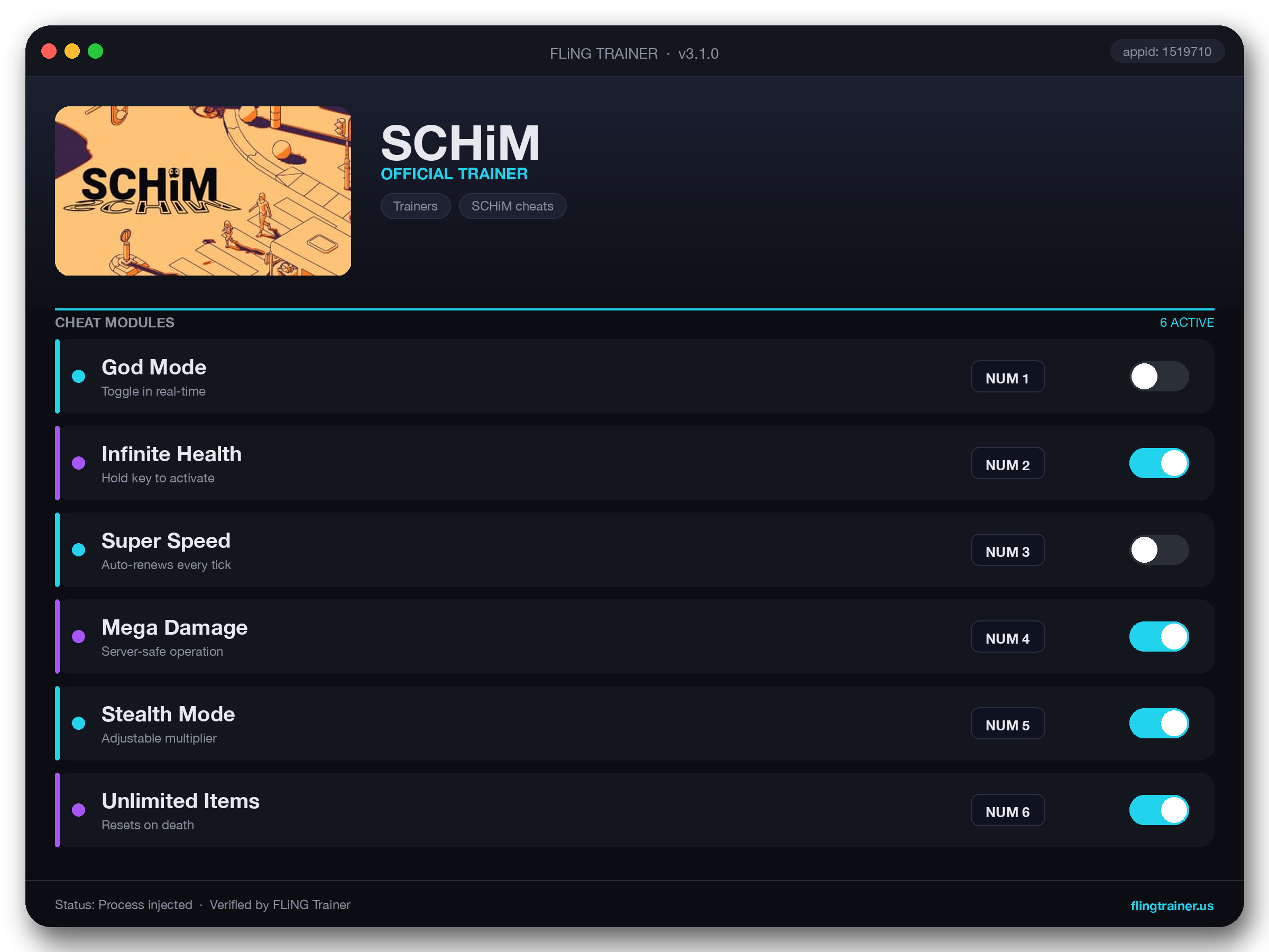 SCHiM Trainer interface