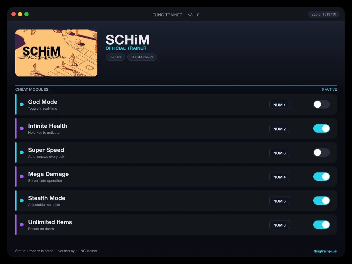 SCHiM Trainer interface