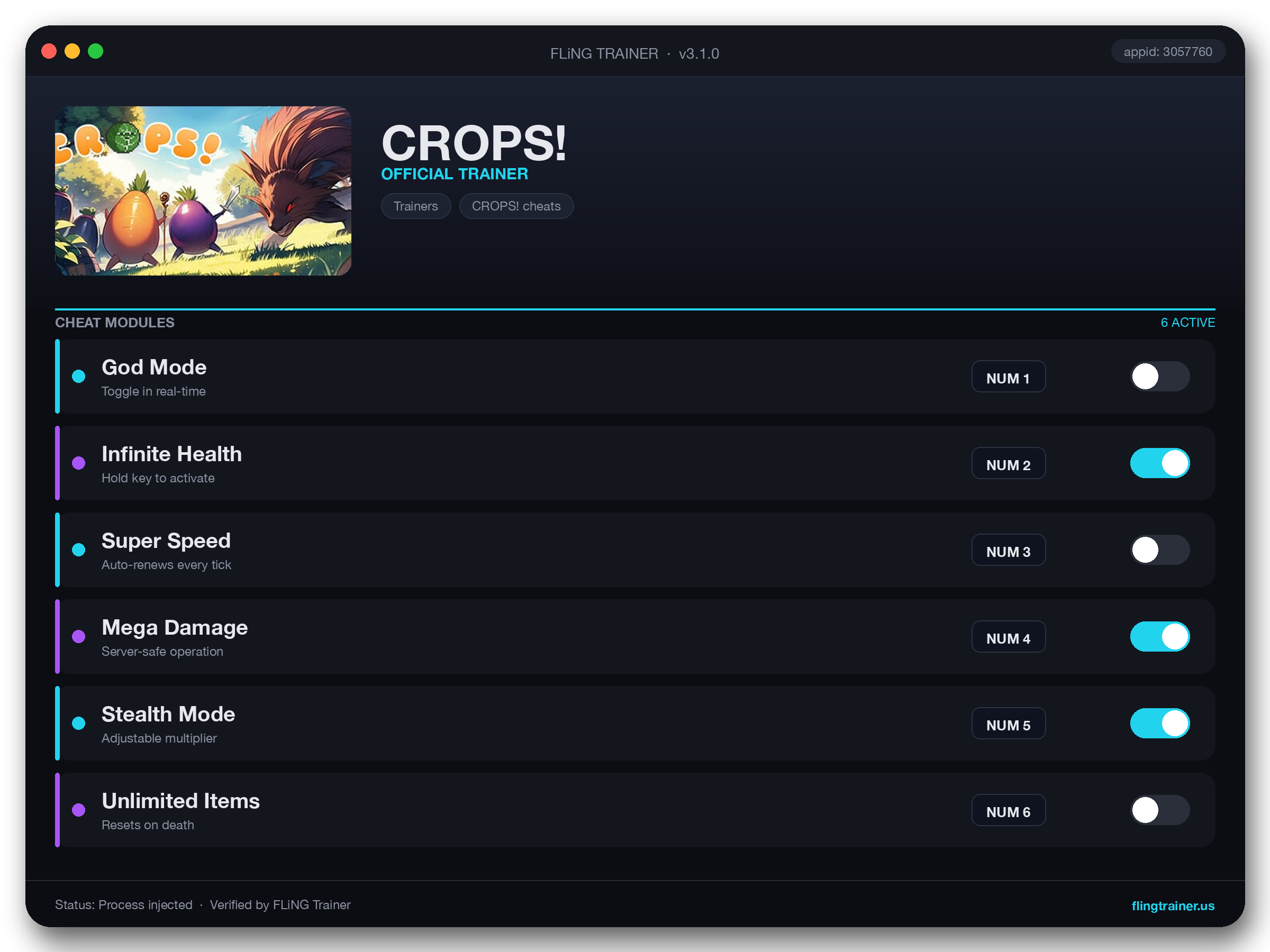 CROPS! Trainer interface