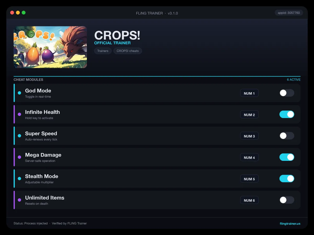 CROPS! Trainer interface
